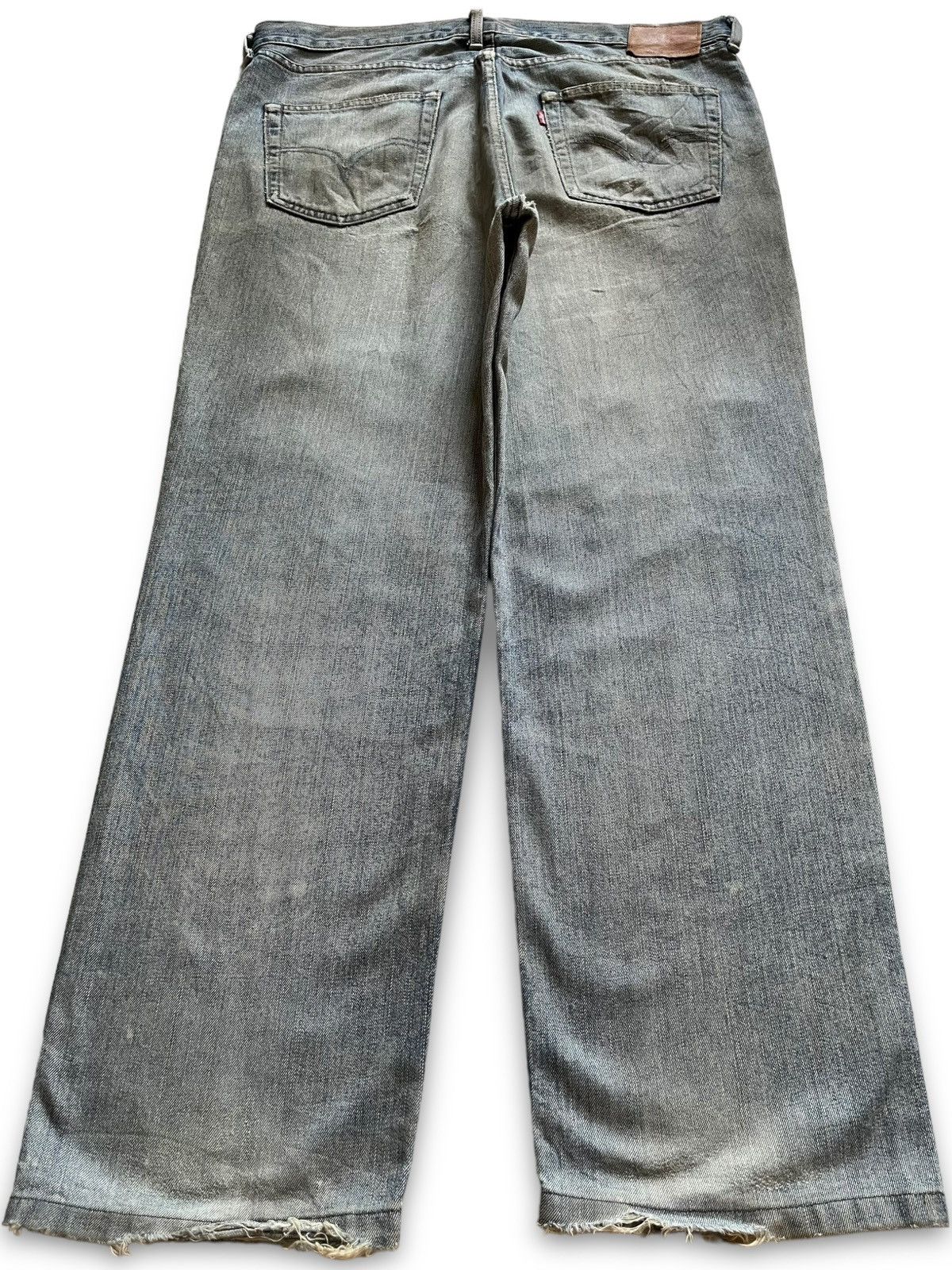 Levi's Vintage 90s Levis 502 Japan Rusty Wash Distress Baggy Jeans Size US 38 / EU 54 - 2 Thumbnail