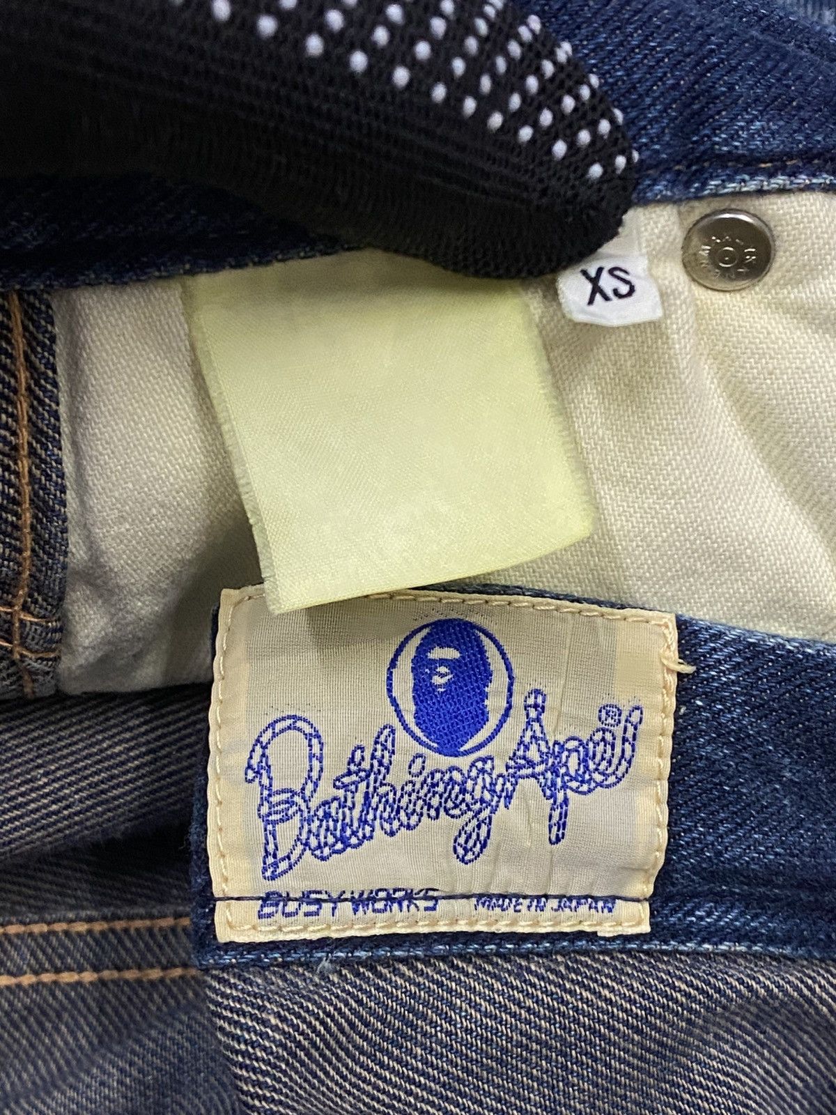 Bape Vintage A Bathing Ape Busyworks Double Knee Denim Size US 28 / EU 44 - 8 Thumbnail