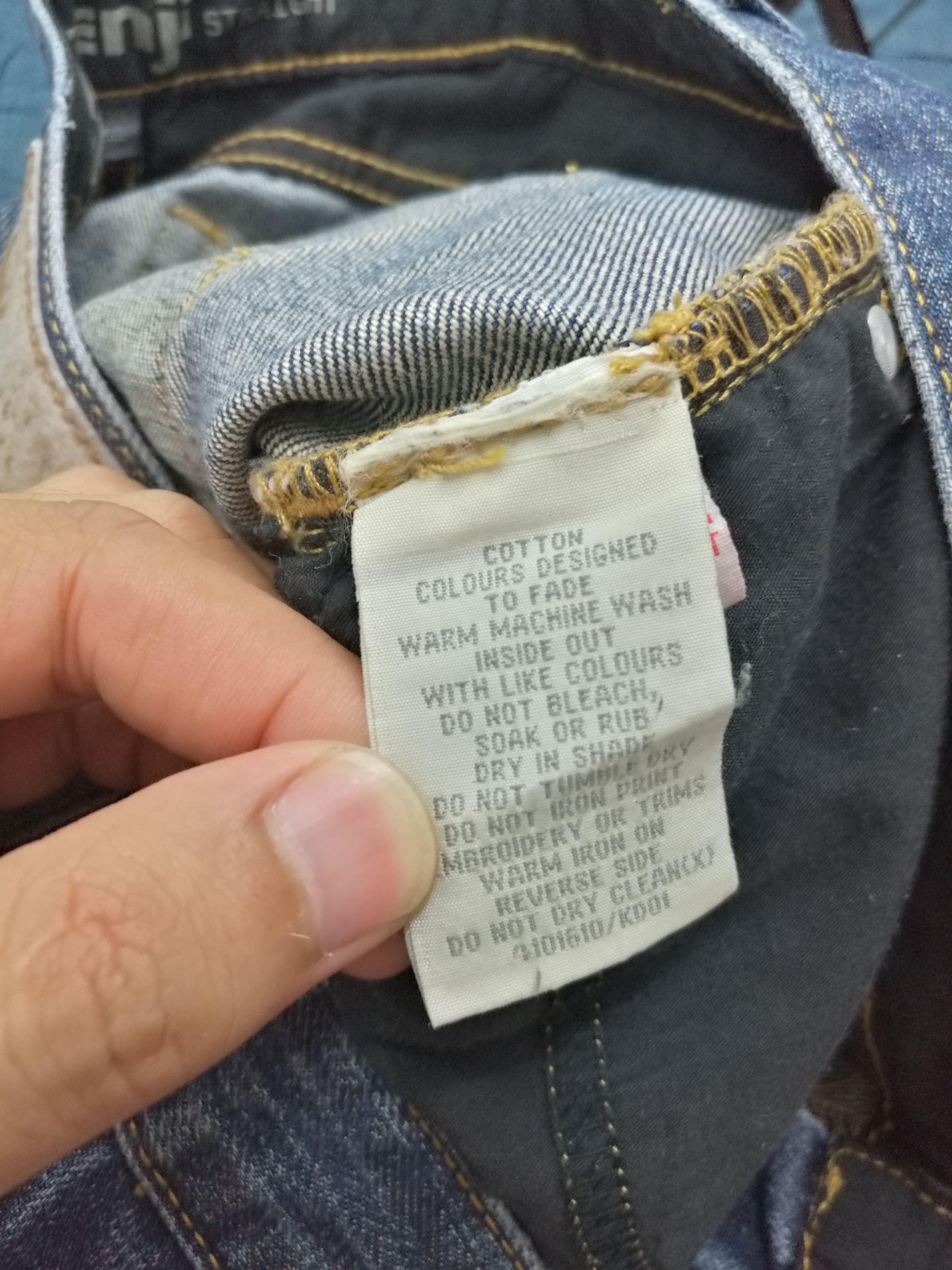 Japanese Brand Vintage Japanese Brand Kenji Straight Cut Blue Wash Jeans Size US 36 / EU 52 - 11 Thumbnail