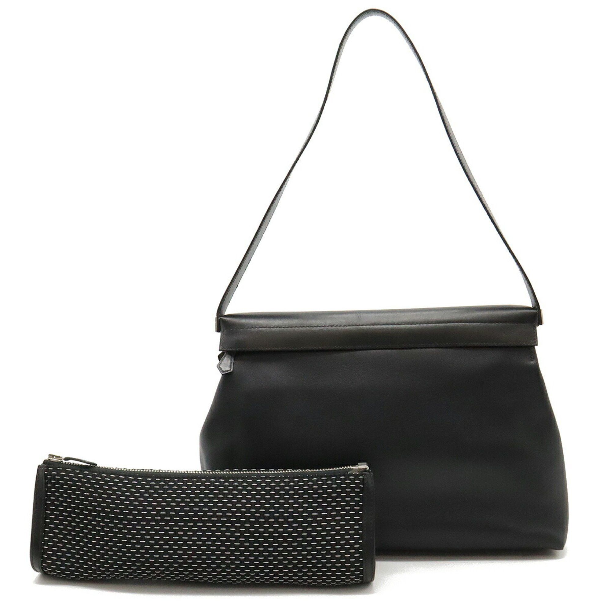 image of Hermes Yobag Shoulder Bag Veau Gulliver Black Replacement, Women's