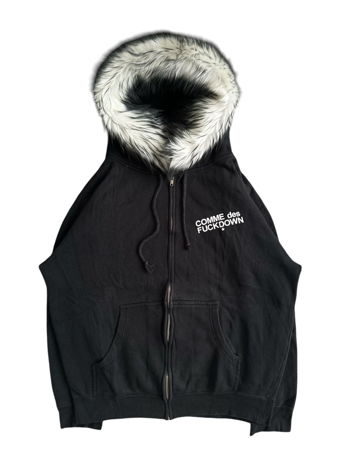 Japanese Brand COMME DES F*CKDOWN Zip FUR HOODIE IFSIXWASNINE LGB STYLE Size US XL / EU 56 / 4 - 5 Thumbnail