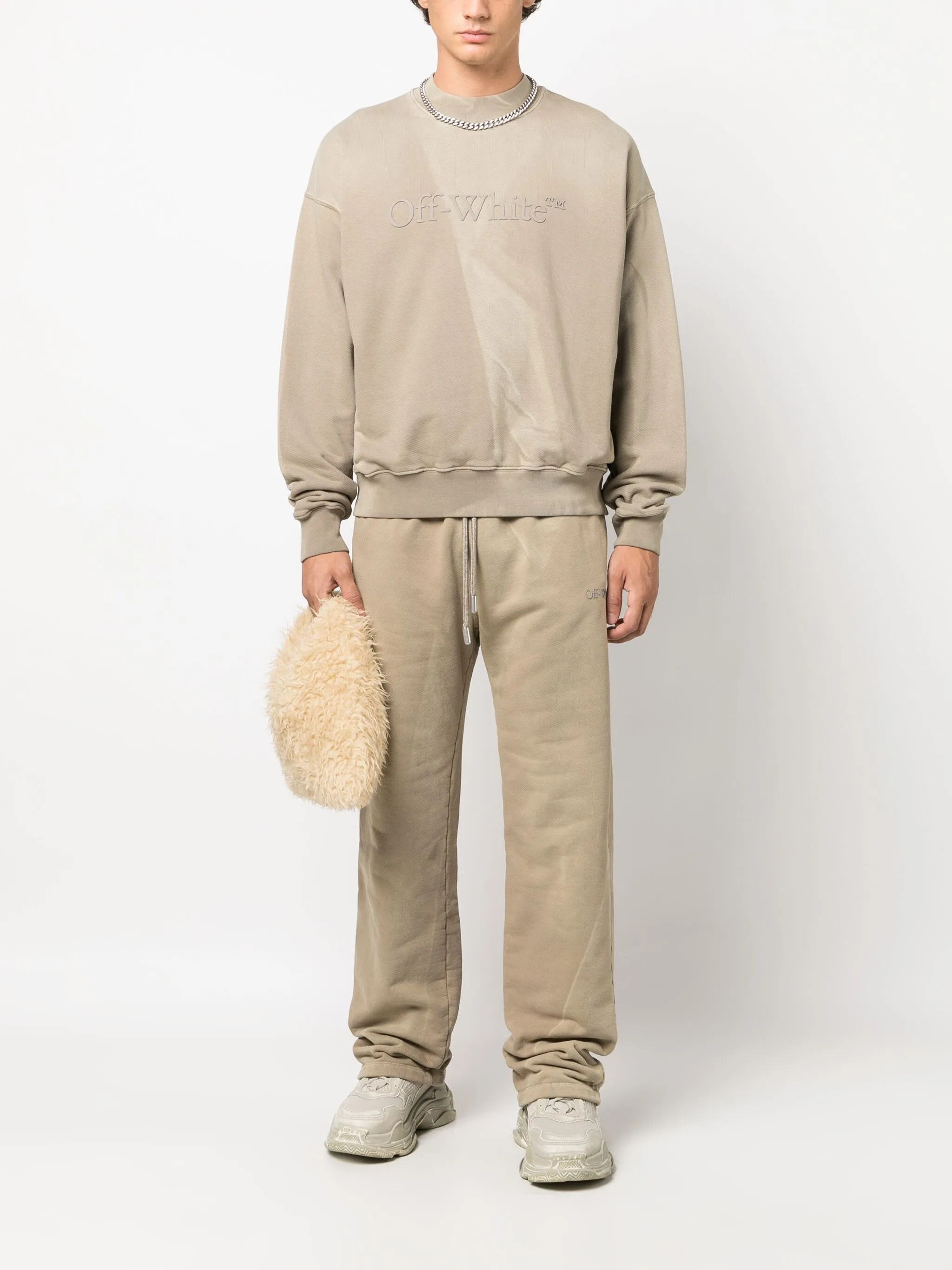 Off-White o1gr1nt0425 Laundry Sweatpants & Joggers in Beige Size US 32 / EU 48 - 2 Thumbnail
