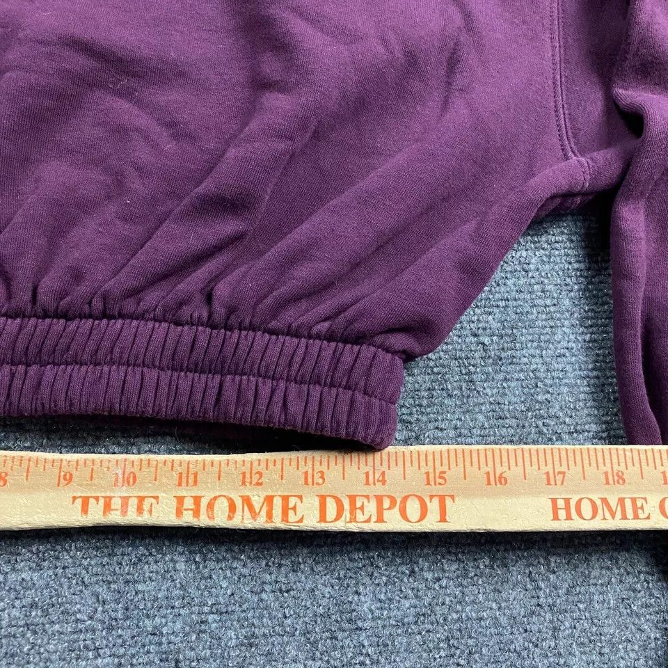 Zara Zara Hoodie Women's Large Crop Pullover Casual Cotton L Size L / US 10 / IT 46 - 6 Thumbnail