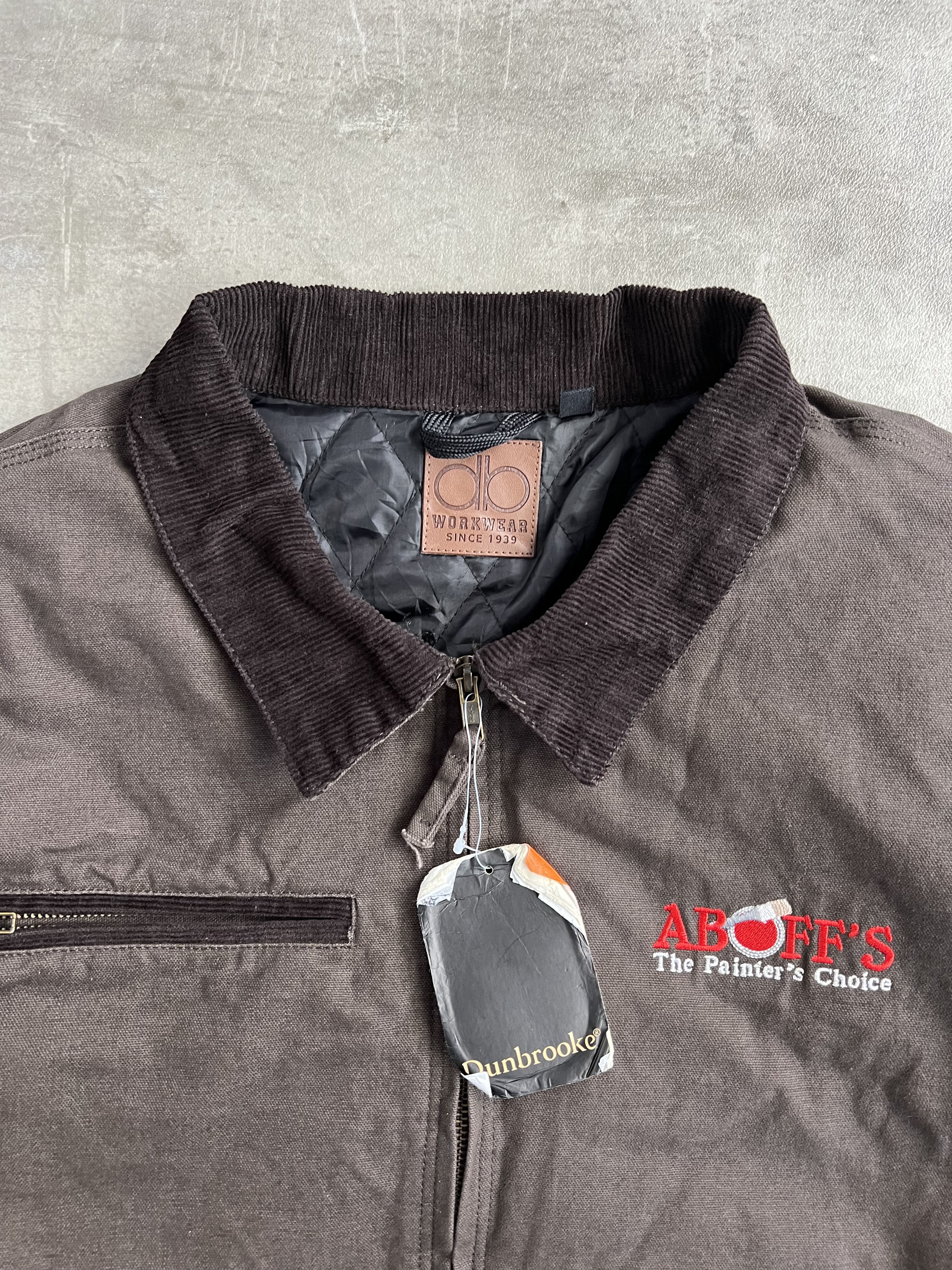 Vintage WORKWEAR JACKET DB DUNBROOKE DETROIT BROWN Size US M / EU 48-50 / 2 - 2 Thumbnail