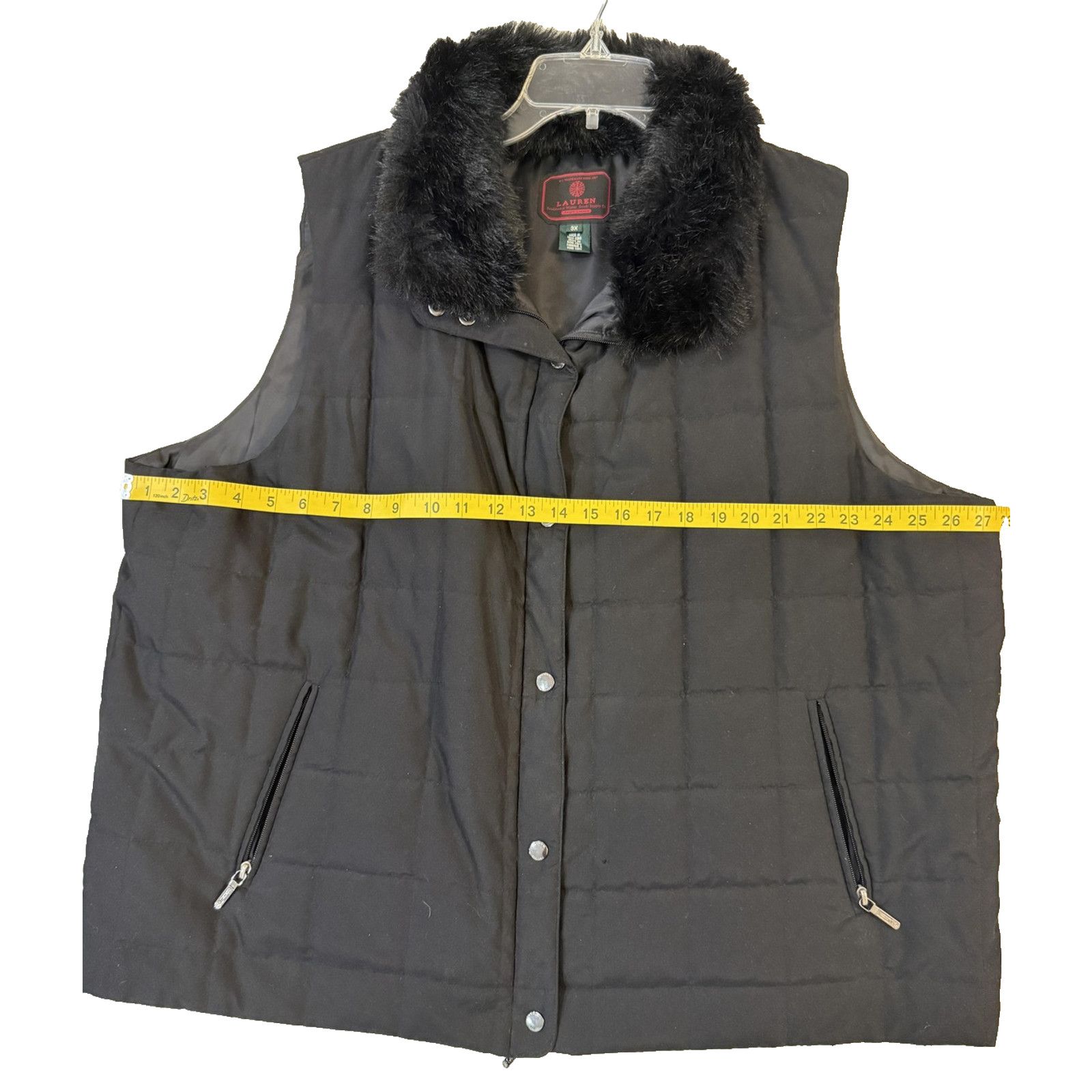 Lauren Ralph Lauren Lauren by Ralph Lauren BLACK LABEL Vest Womens 3X Faux Fur Size 3XL / US 20-22 - 6 Thumbnail
