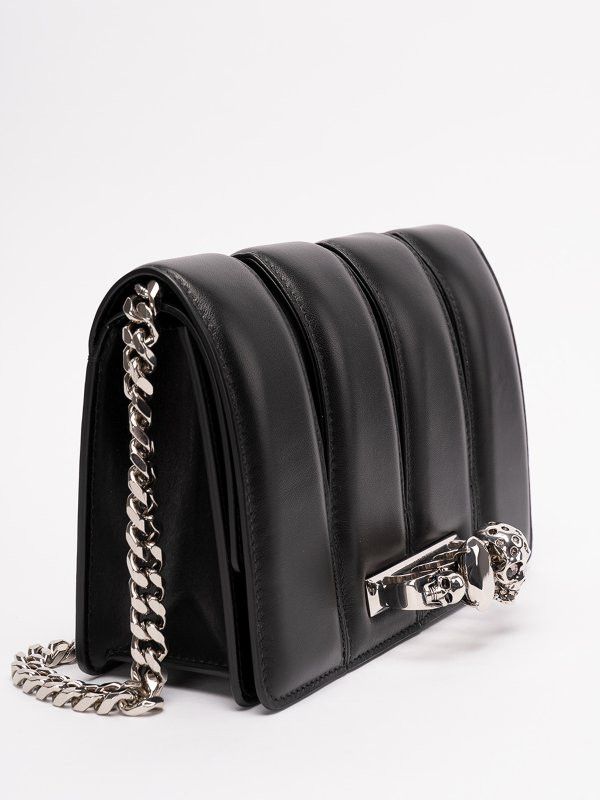 Alexander McQueen o1w1db10925 Size: OS/The Slash in Black Size ONE SIZE - 3 Thumbnail