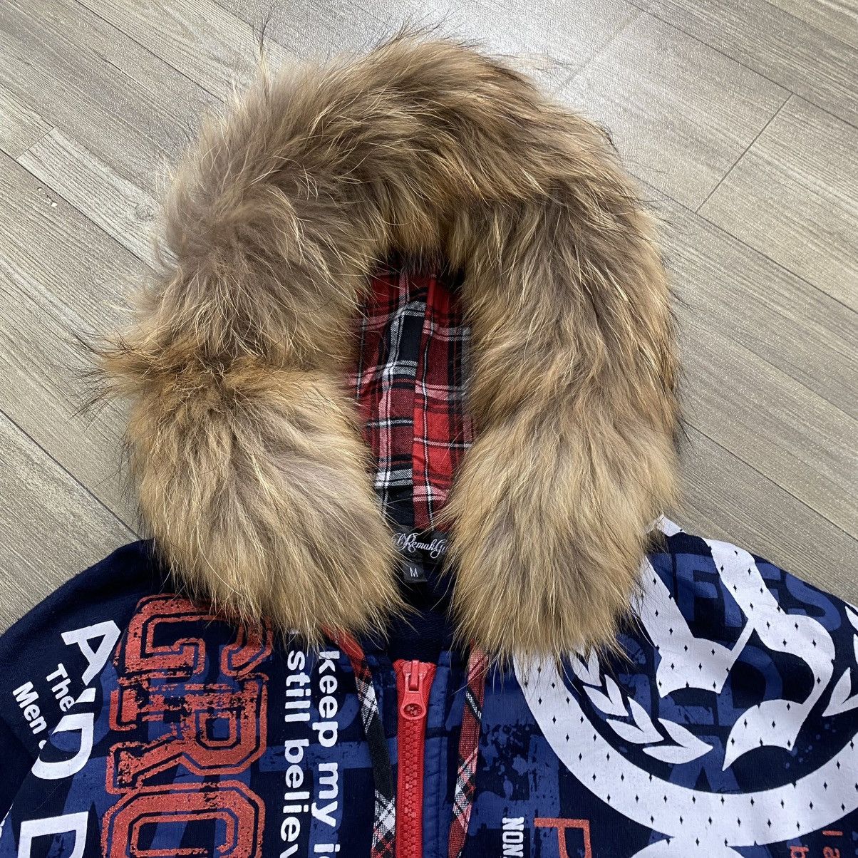 20471120 2000s Remakgear Poem Ifsixwasnine Lgb Style Zip Fur Hoodie Size US M / EU 48-50 / 2 - 3 Thumbnail