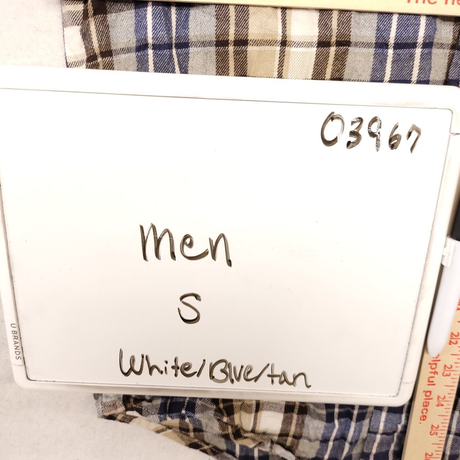 St. Johns Bay St Johns Bay Madras Flannel Shirt Mens Size S White Blue Size US S / EU 44-46 / 1 - 7 Thumbnail
