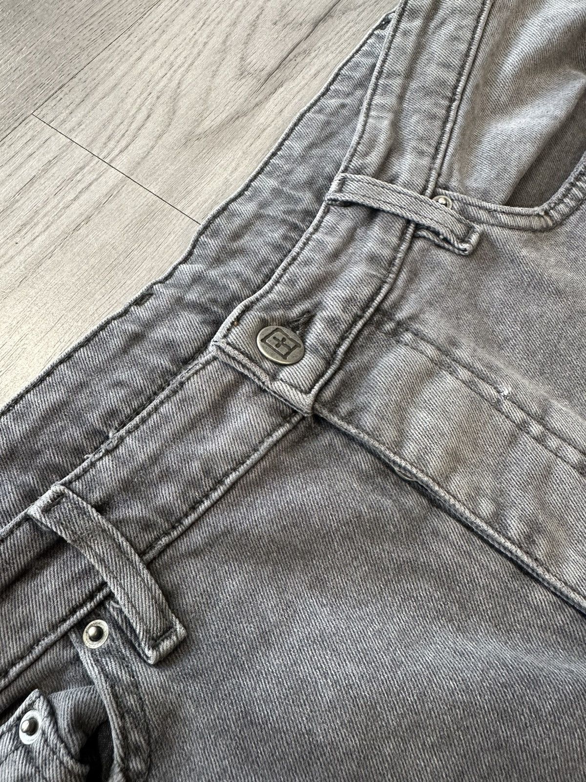 Ksubi Ksubi Distressed Grey Denim Size US 33 - 3 Thumbnail