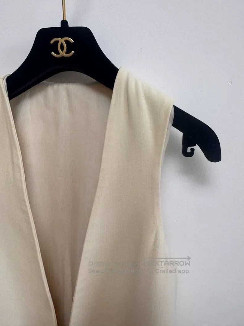 Brunello Cucinelli Brunello Cucinelli Ivory Fake Two-Piece Vest Size XS / US 0-2 / IT 36-38 - 5 Thumbnail