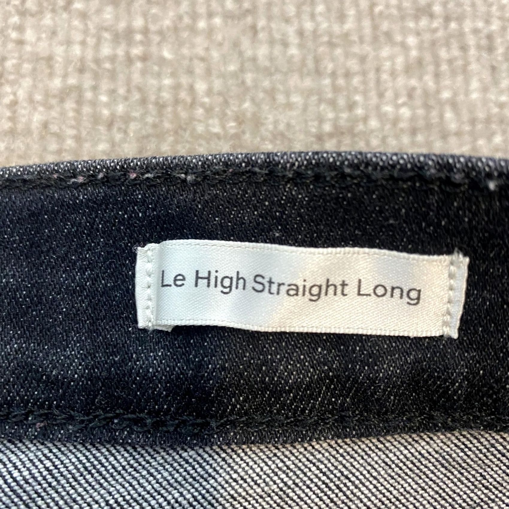 Frame FRAME Le High Straight Long Jeans Womens 31 Charcoal Gray High Rise Denim Stretch 5-Pocket Mens? Size 24" / US 00 / IT 34 - 5 Thumbnail