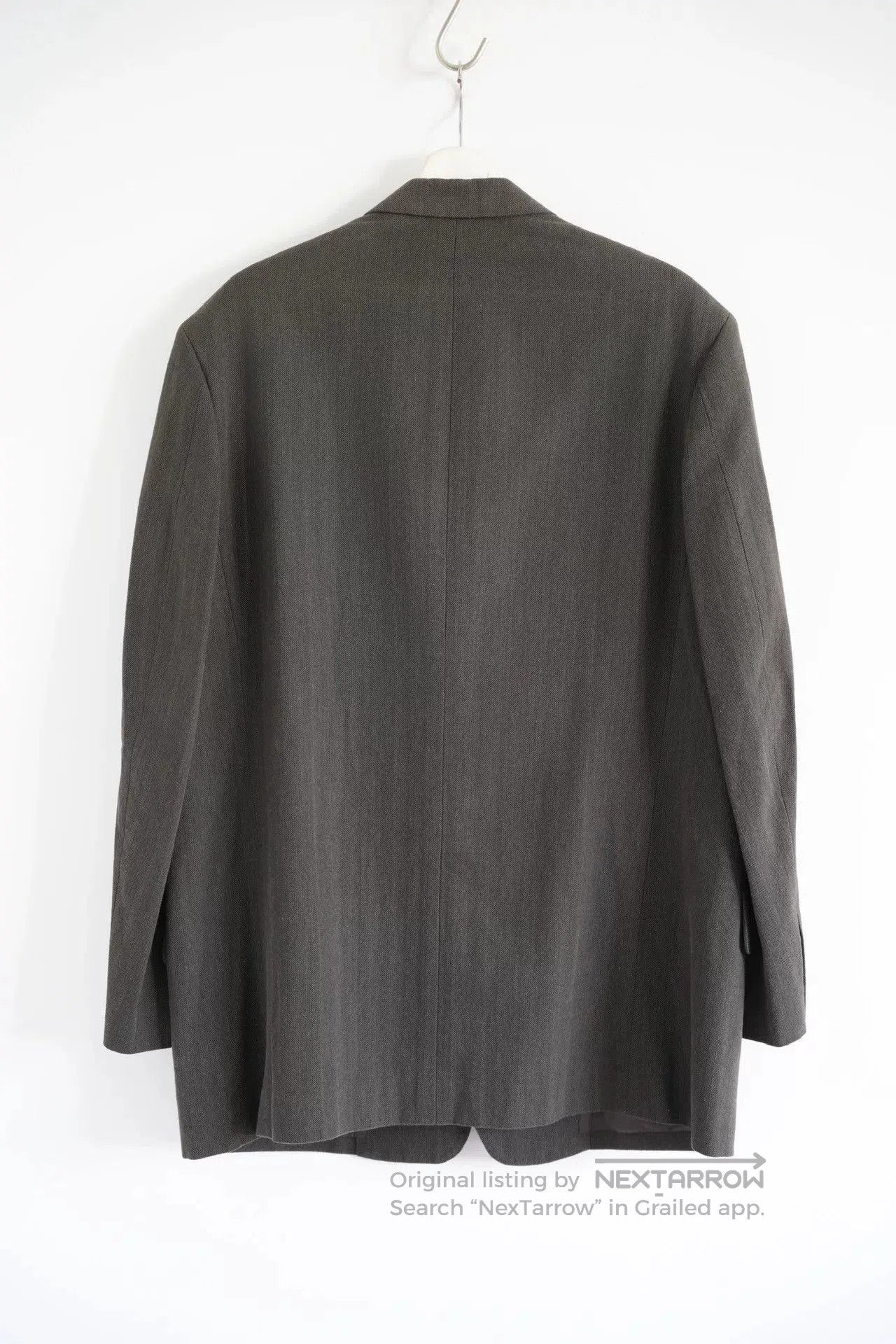 Y's for Men brown gray textured suit jacket. Size US M / EU 48-50 / 2 - 2 Thumbnail