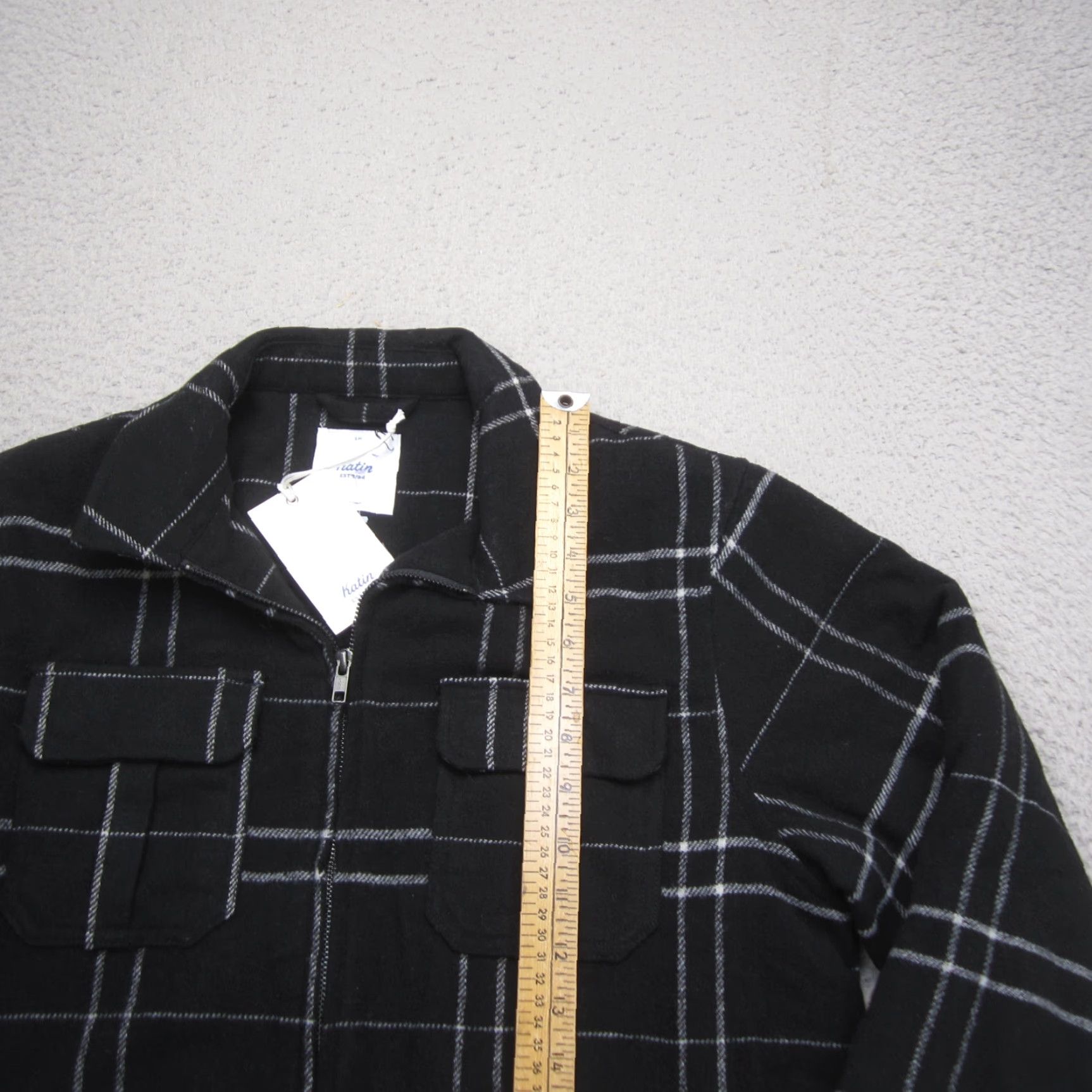 Katin Katin Jacket Mens S Black Plaid Full Zip Lined Outdoors Camp Outdoors Camp Size US S / EU 44-46 / 1 - 5 Thumbnail