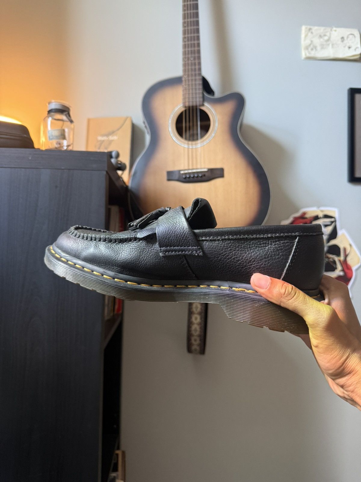 Dr. Martens Adrian Tassel Loafer - Pebbled Leather Size US 11 / EU 44 - 3 Thumbnail
