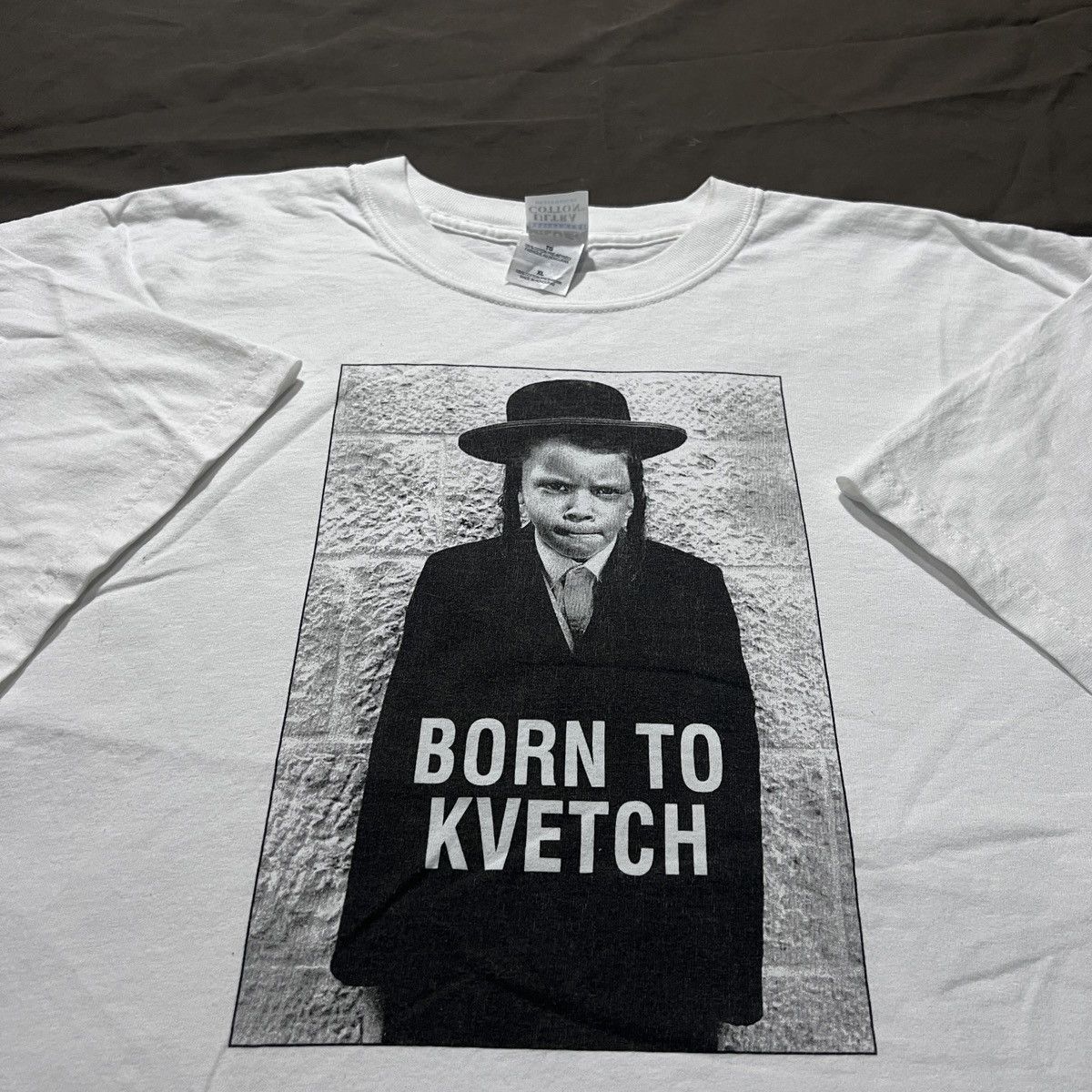 Vintage Y2K Born to Kvetch Yiddish book Michael Wex XL graphic funny Size US XL / EU 56 / 4 - 1 Thumbnail