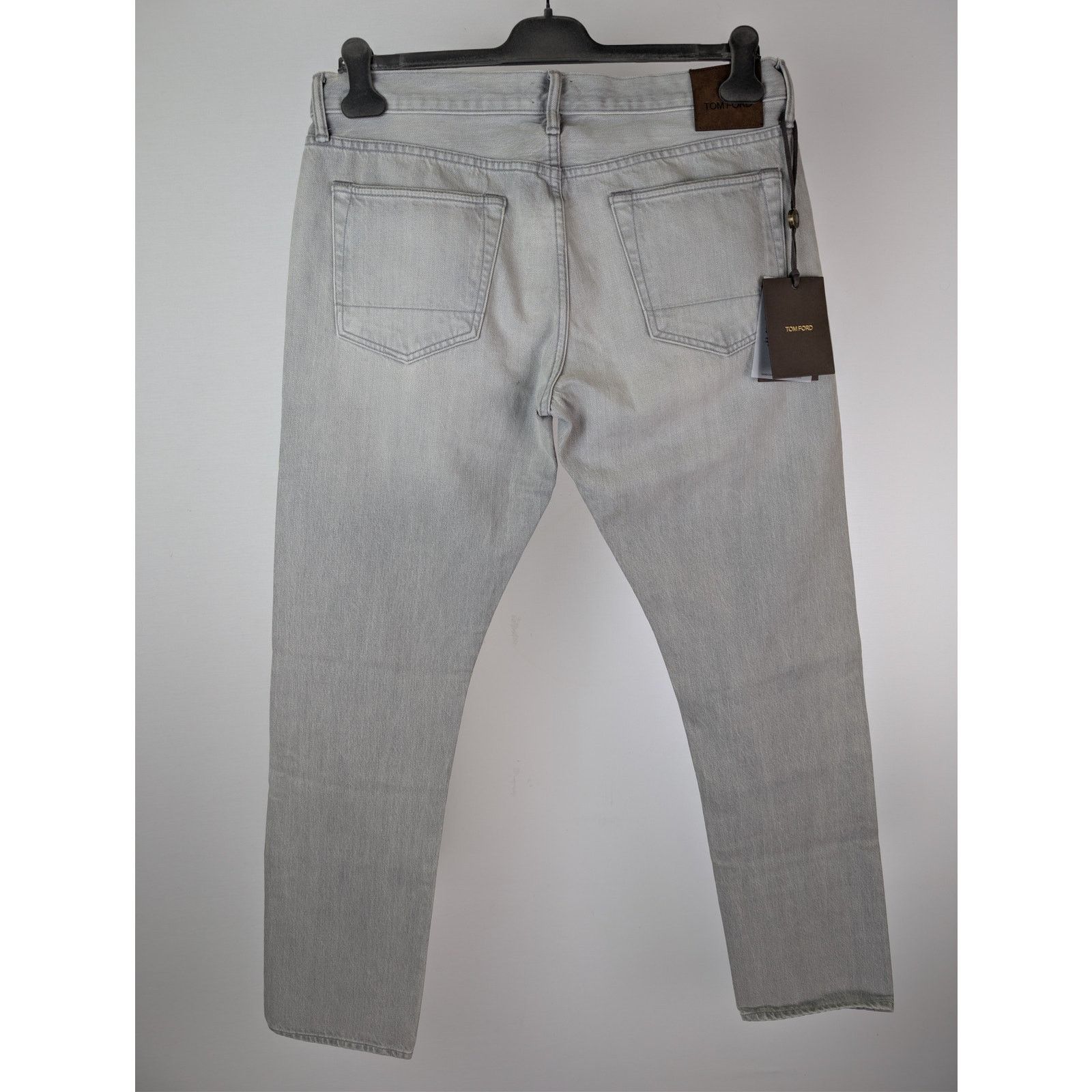 Tom Ford o1rshd1 Slim Fit Denim Jeans in Pale Grey Size US 36 / EU 52 - 11 Thumbnail