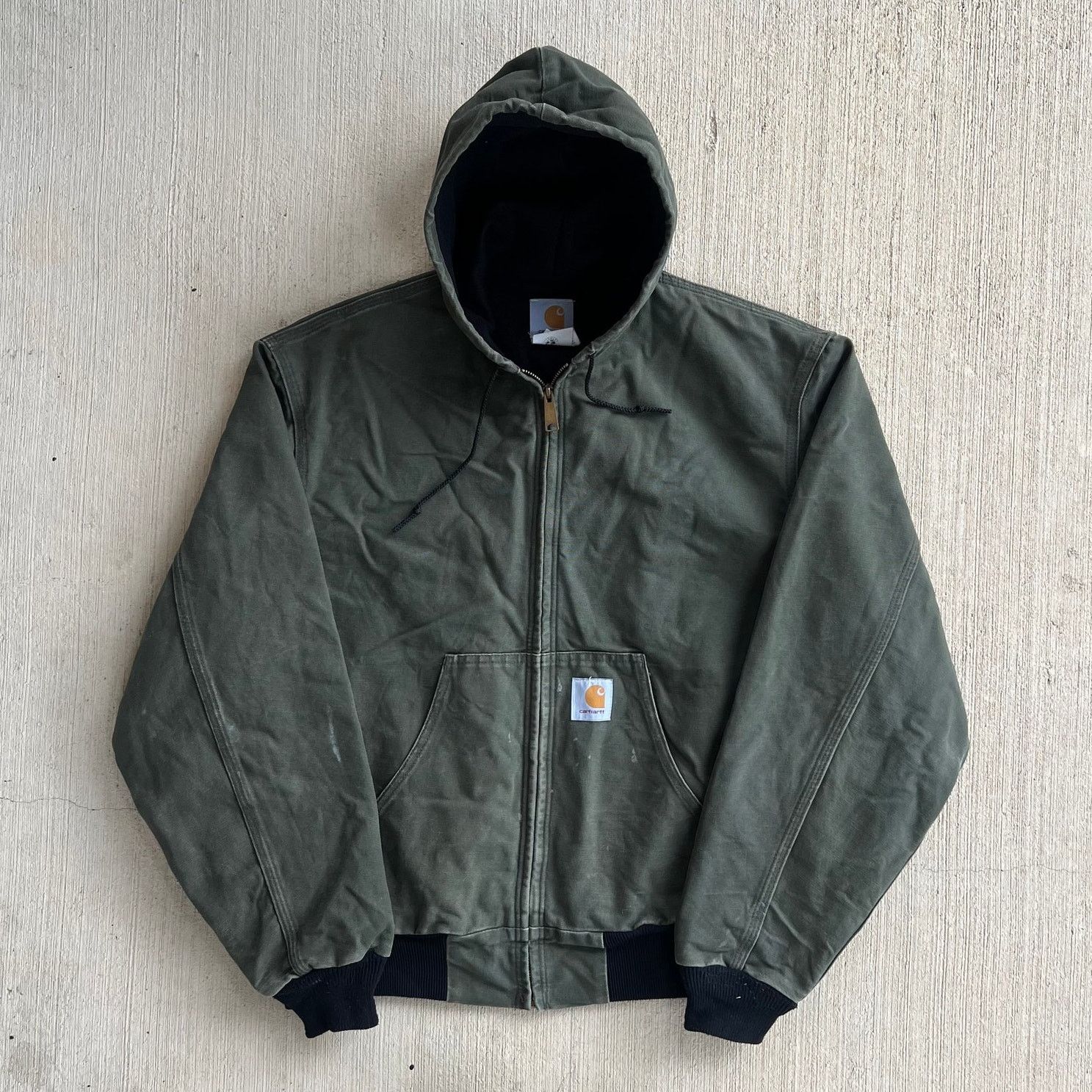 Carhartt Rare vintage Carhartt J06 HTG Hunter Green active jacket