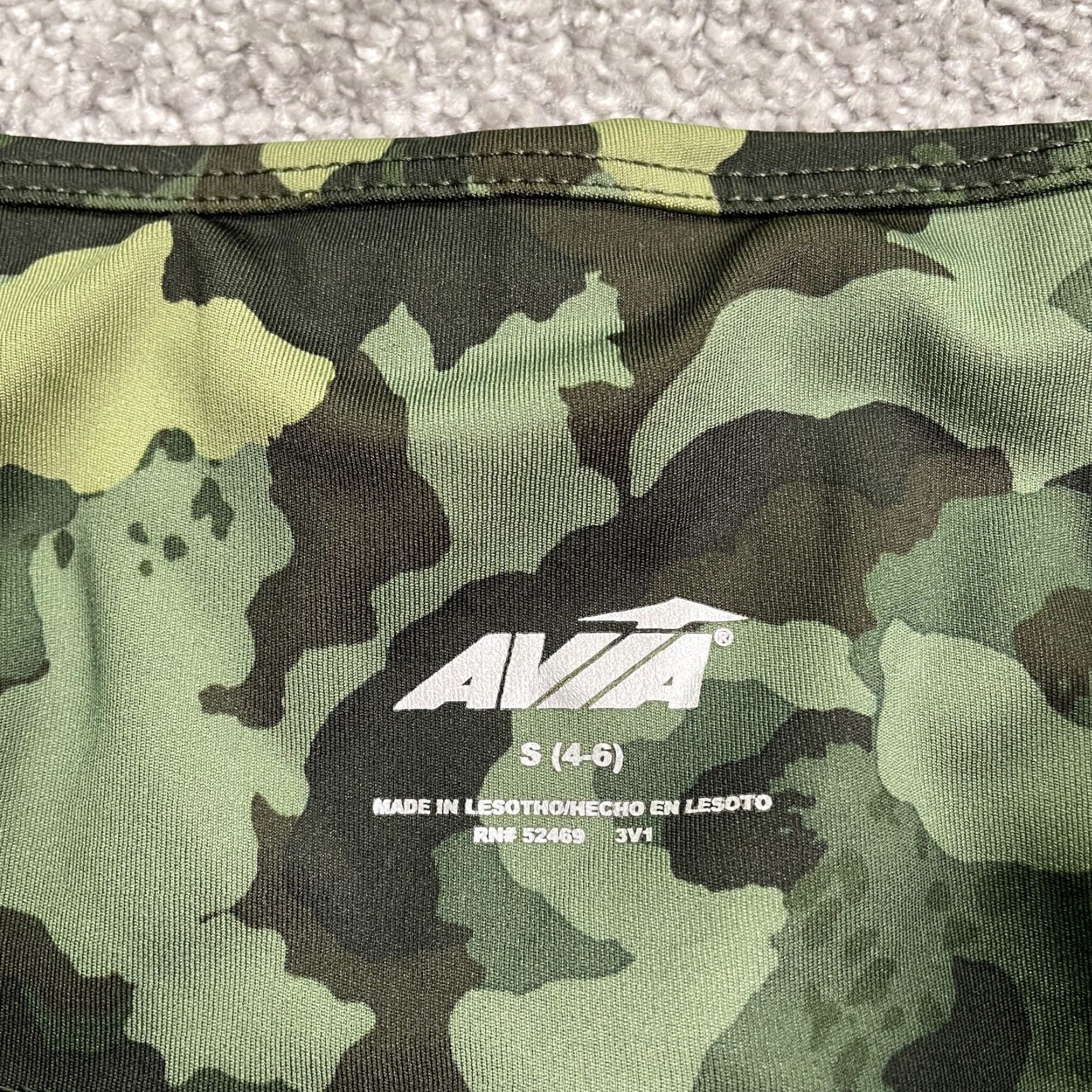 Avia VINTAGE Avia Compression Leggings Women S Green Camouflage Active Athletic Gym 26x27 Size 28" / US 6 / IT 42 - 6 Thumbnail
