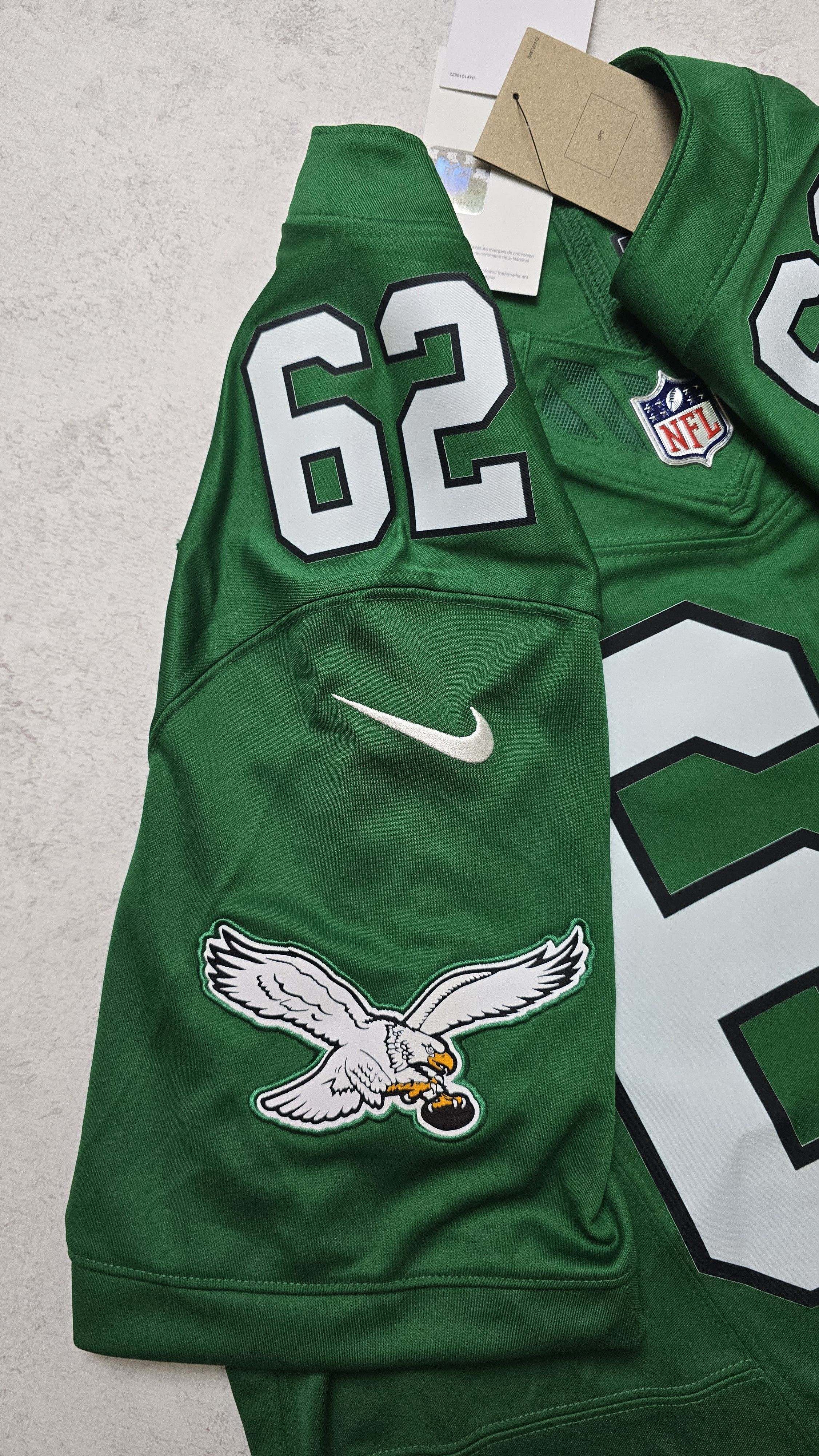 Nike Jason Kelce Philadelphia Eagles FUSE Limited Jersey Kelly Size US XL / EU 56 / 4 - 6 Thumbnail