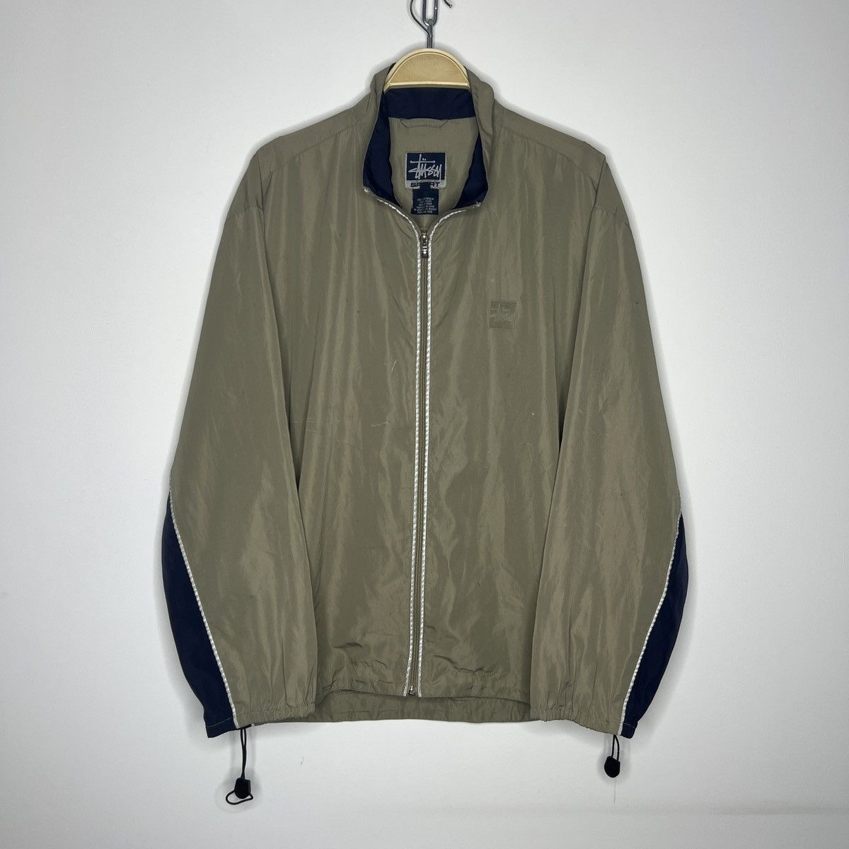 Stussy × Vintage Vintage Stussy 90s Jacket Windbreaker Waist Bag Khaki Logo Size US L / EU 52-54 / 3 - 1 Thumbnail