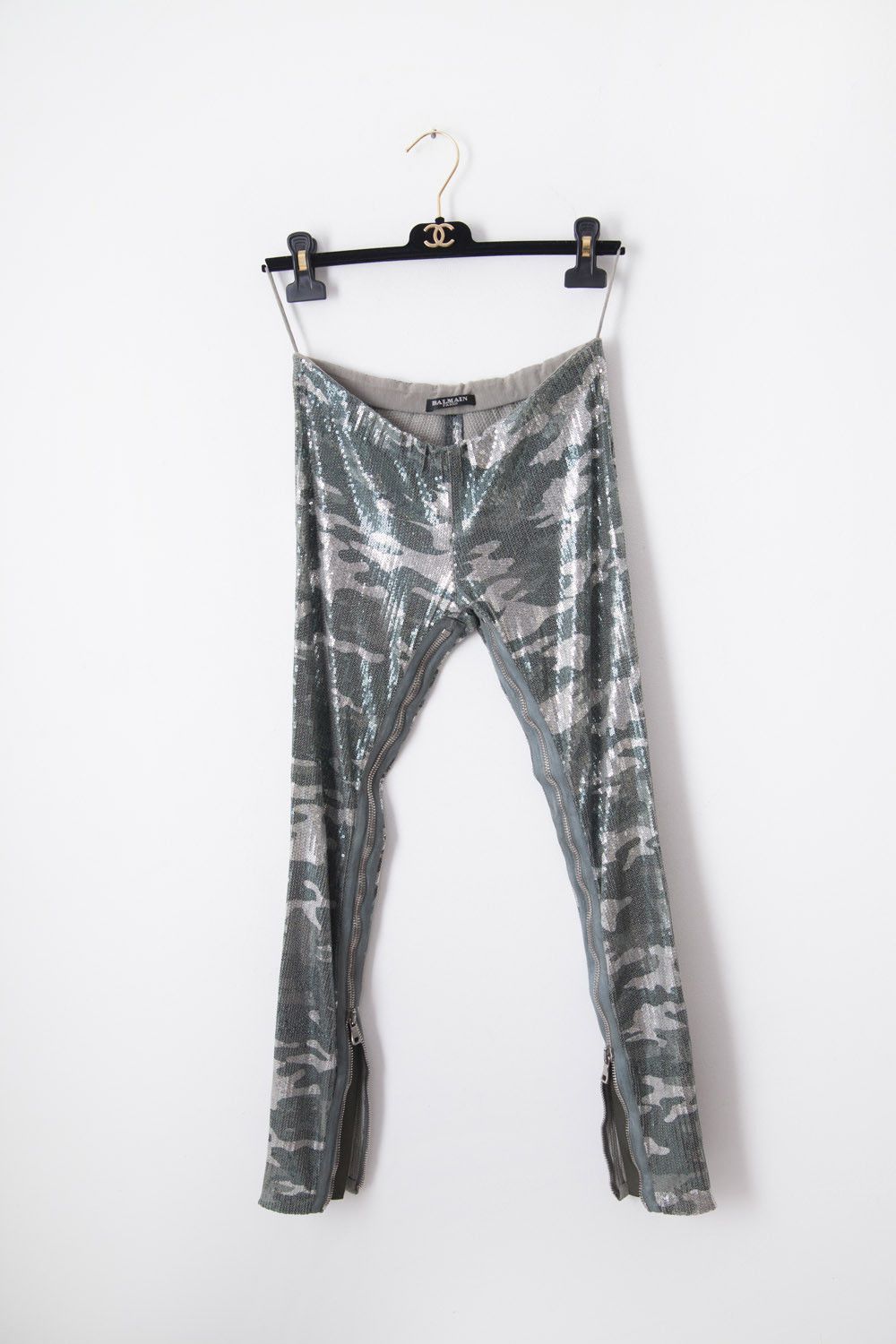 Balmain SS10 camo sequin leggings Size 25" / US 0 / IT 36 - 2 Thumbnail
