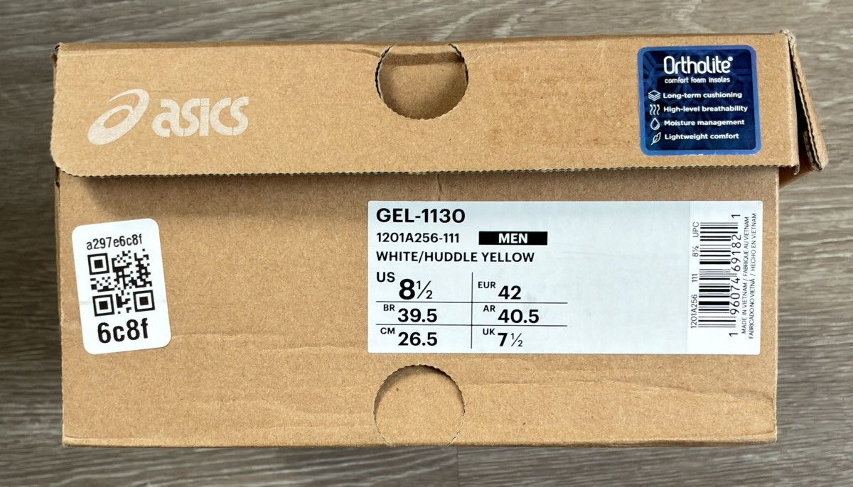 Asics ASICS Asics Gel 1130 White Jade Yellow Size US 8.5 / EU 41-42 - 7 Thumbnail