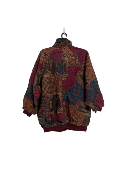 Designer Vintage Current Seen Reversible Jacket Paisley Motif Size US L / EU 52-54 / 3 - 2 Thumbnail