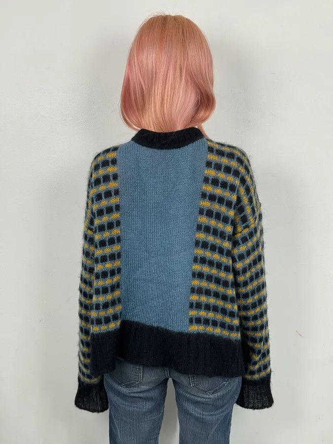 Marni FW2020 Marni Blue Cardigan Wool Distressed Size US XS / EU 42 / 0 - 3 Thumbnail