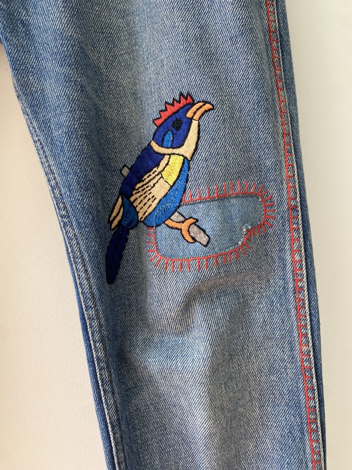 Gucci Gucci 2017 SS Embroidered Denim Size US 32 / EU 48 - 8 Thumbnail