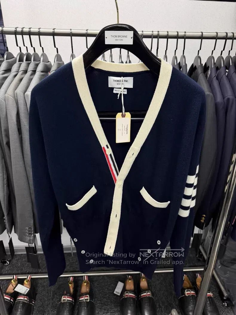 Thom Browne Thom Browne Cashmere Cardigan Size US L / EU 52-54 / 3 - 1 Thumbnail