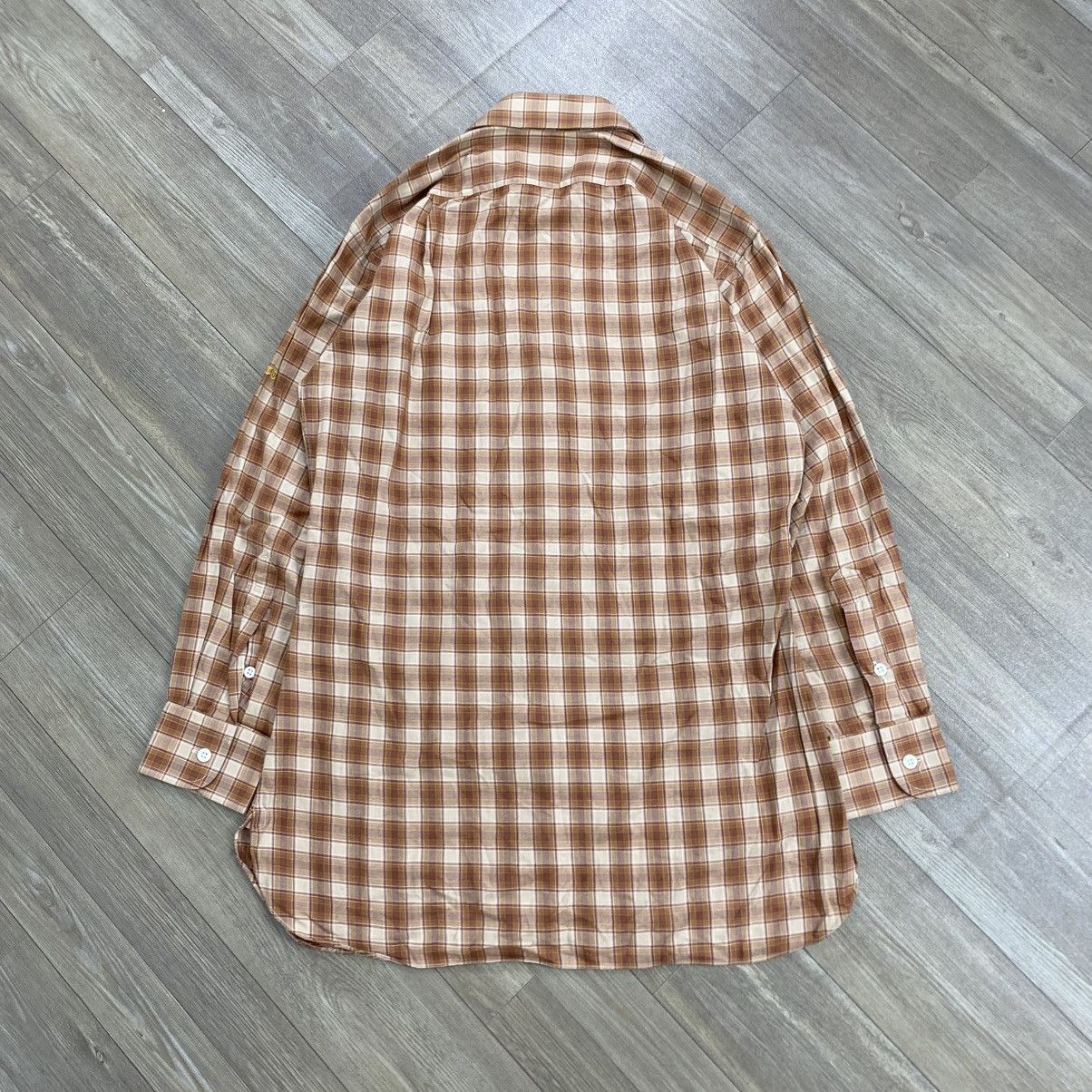 Dior 1990s Vintage Christian Dior Monsieur Plaid Flannel Shirt Size M / US 6-8 / IT 42-44 - 12 Thumbnail