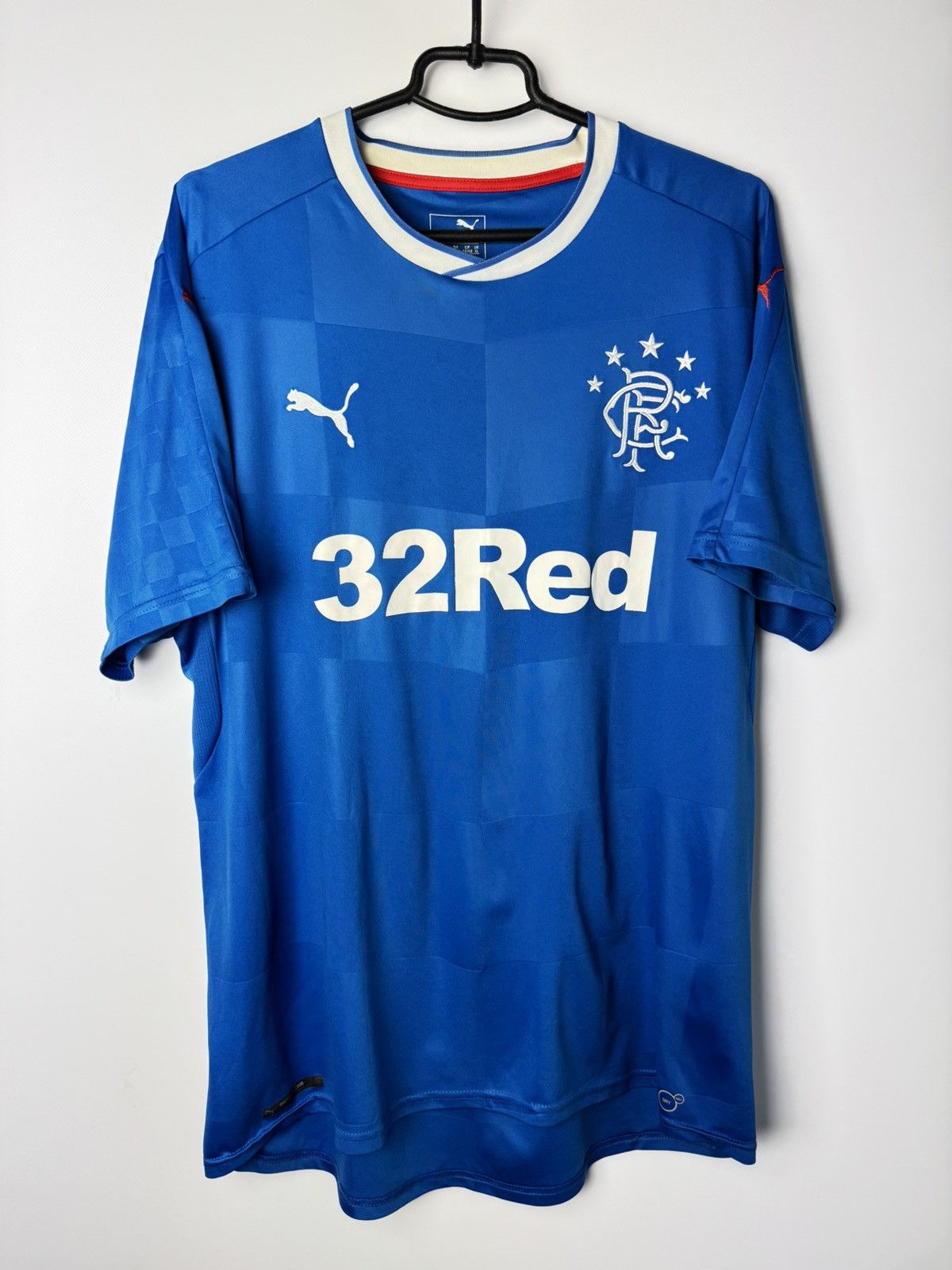Puma Glasgow Rangers 2017 2018 Home Shirt Soccer Jersey Puma Size US XXL / EU 58 / 5 - 1 Thumbnail