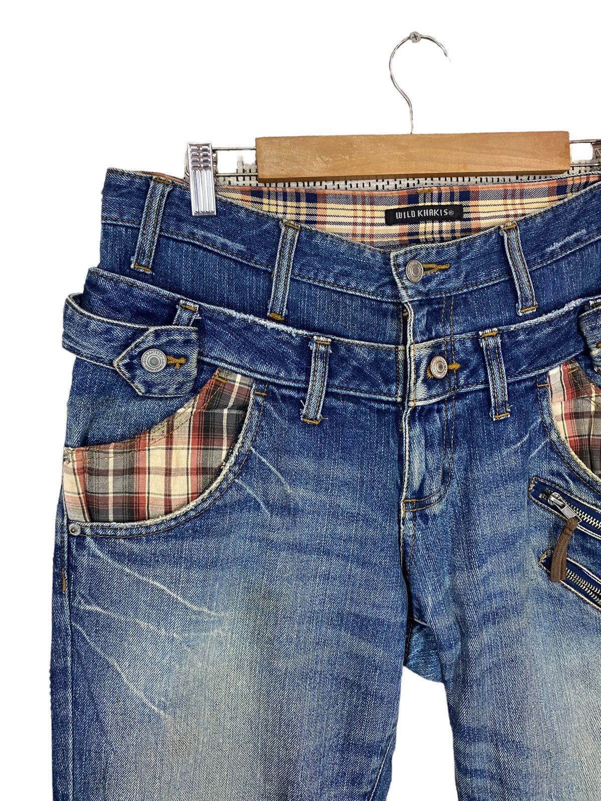 Japanese Brand Daminate handcrafted jean double waist Size US 35 - 6 Thumbnail