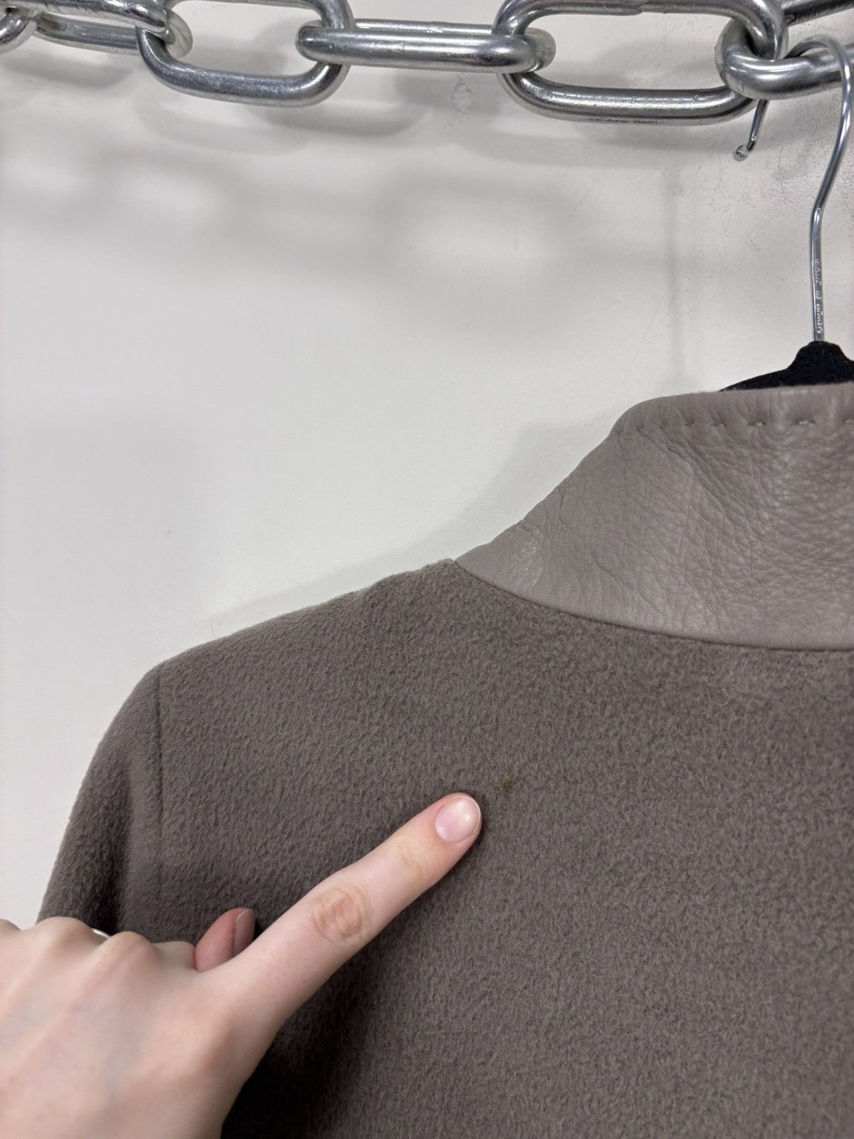 Cinzia Rocca Cinzia Rocca Women’s Taupe Virgin Wool Coat Stand Collar Size M / US 6-8 / IT 42-44 - 23 Thumbnail