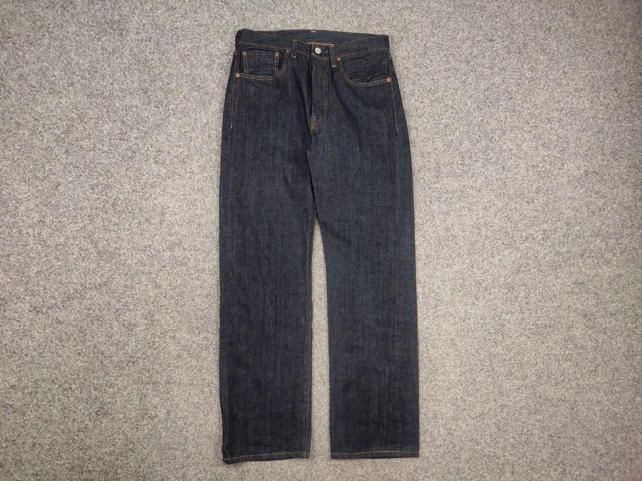 Levi's Levis 501XX Vintage 1955 Selvedge Rigid Denim Big E Japan Size US 34 / EU 50 - 2 Thumbnail