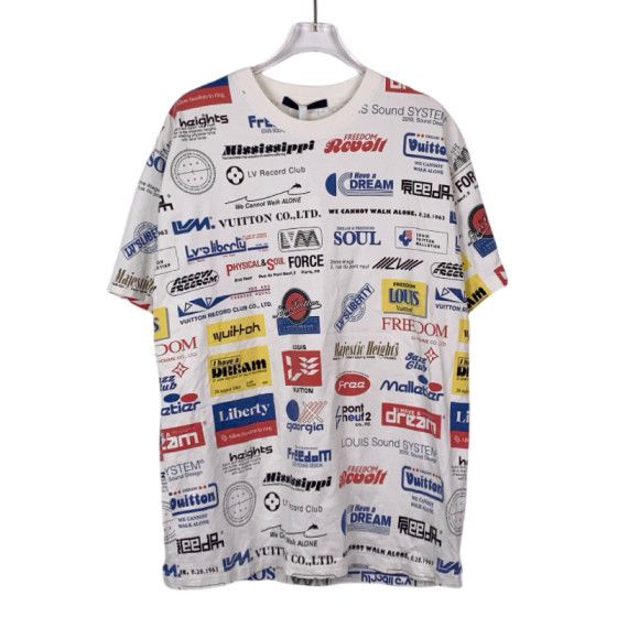 Louis Vuitton Louis Vuitton Logo Letter Print White Short-Sleeve T-Shirt Size US M / EU 48-50 / 2 - 1 Thumbnail