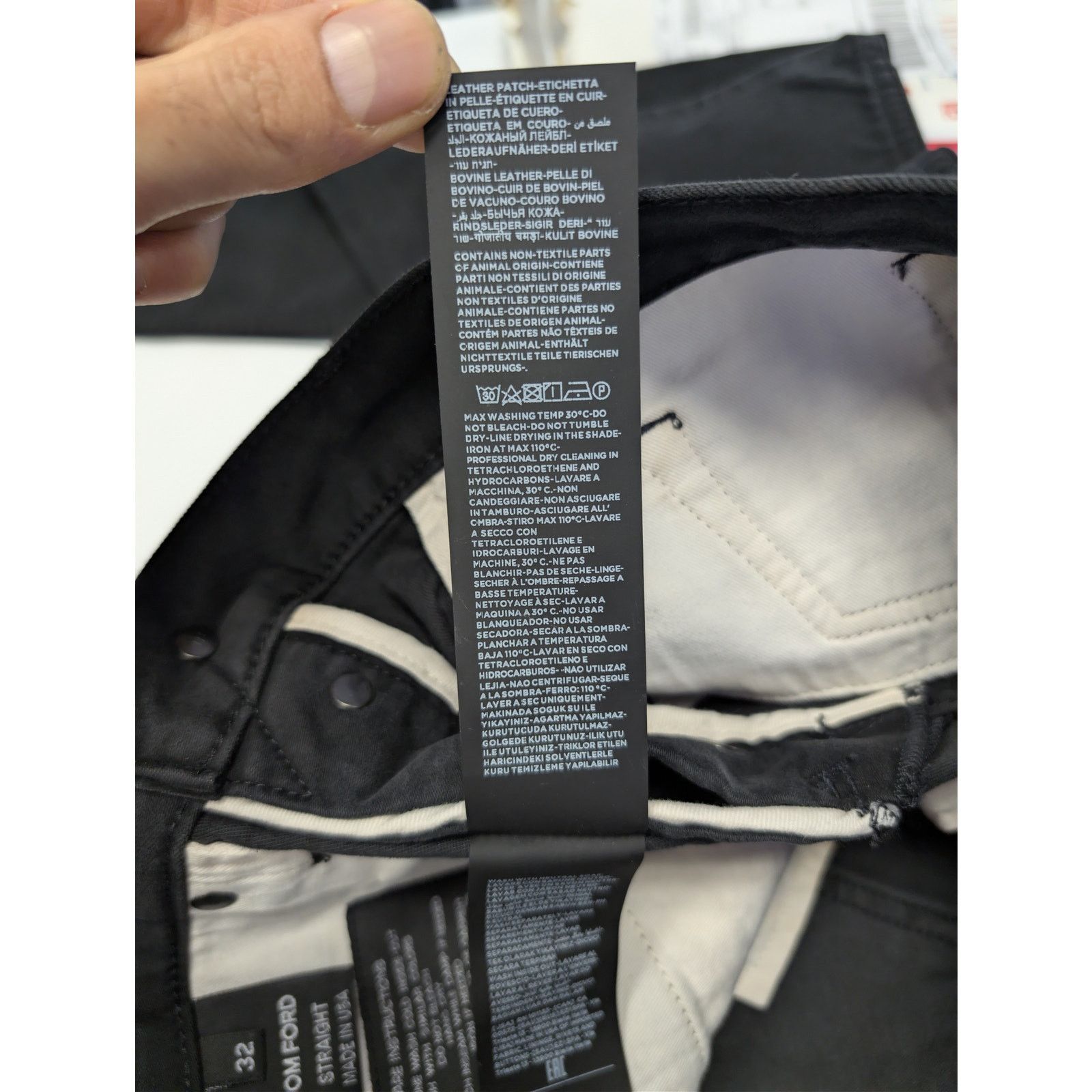 Tom Ford o1rshd1 Straight Jeans in Black Size US 32 / EU 48 - 19 Thumbnail