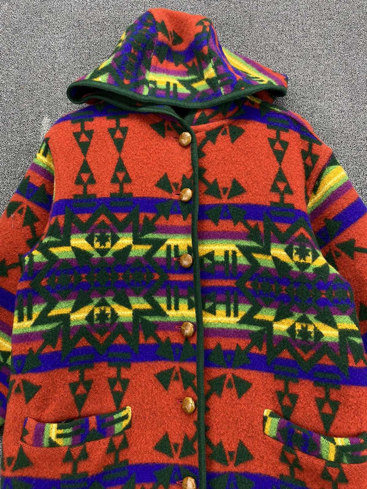 Vintage Vintage Japanese Navajo x Native Hoodie Wool Jacket Size US M / EU 48-50 / 2 - 5 Thumbnail