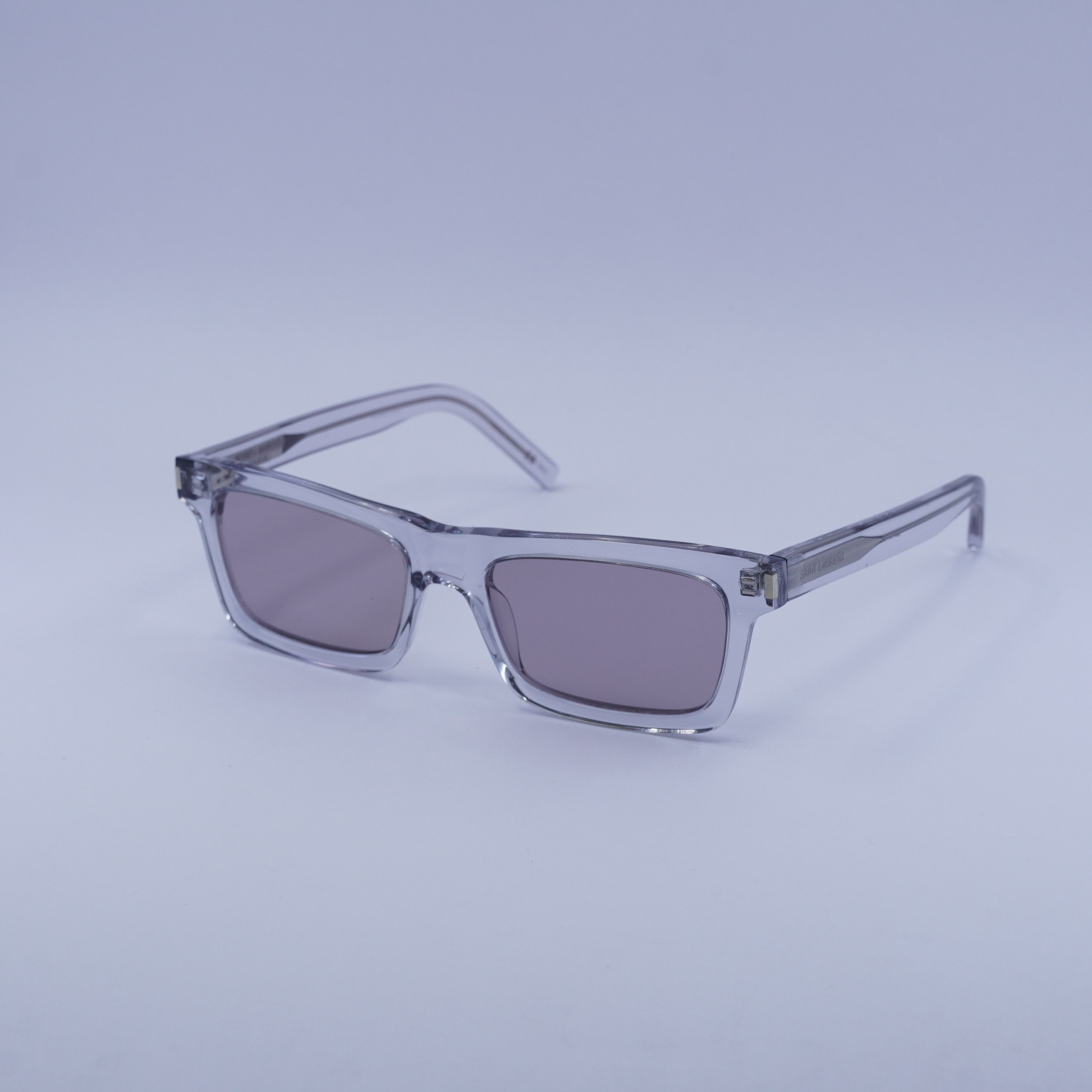 Saint Laurent Paris Saint Laurent SL461 BETTY 013 Sunglasses Grey Rectangle Size ONE SIZE - 6 Thumbnail