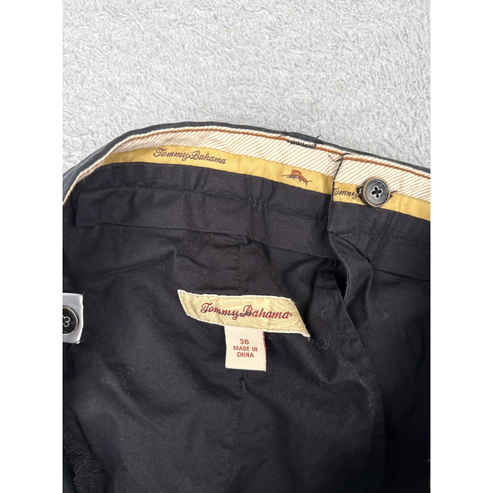 Tommy Bahama VINTAGE? No — Tommy Bahama Chino Shorts Mens 36 Black Pleated Front Relaxed Fit Casual Beach Summer Active Mens Size US 36 / EU 52 - 7 Thumbnail