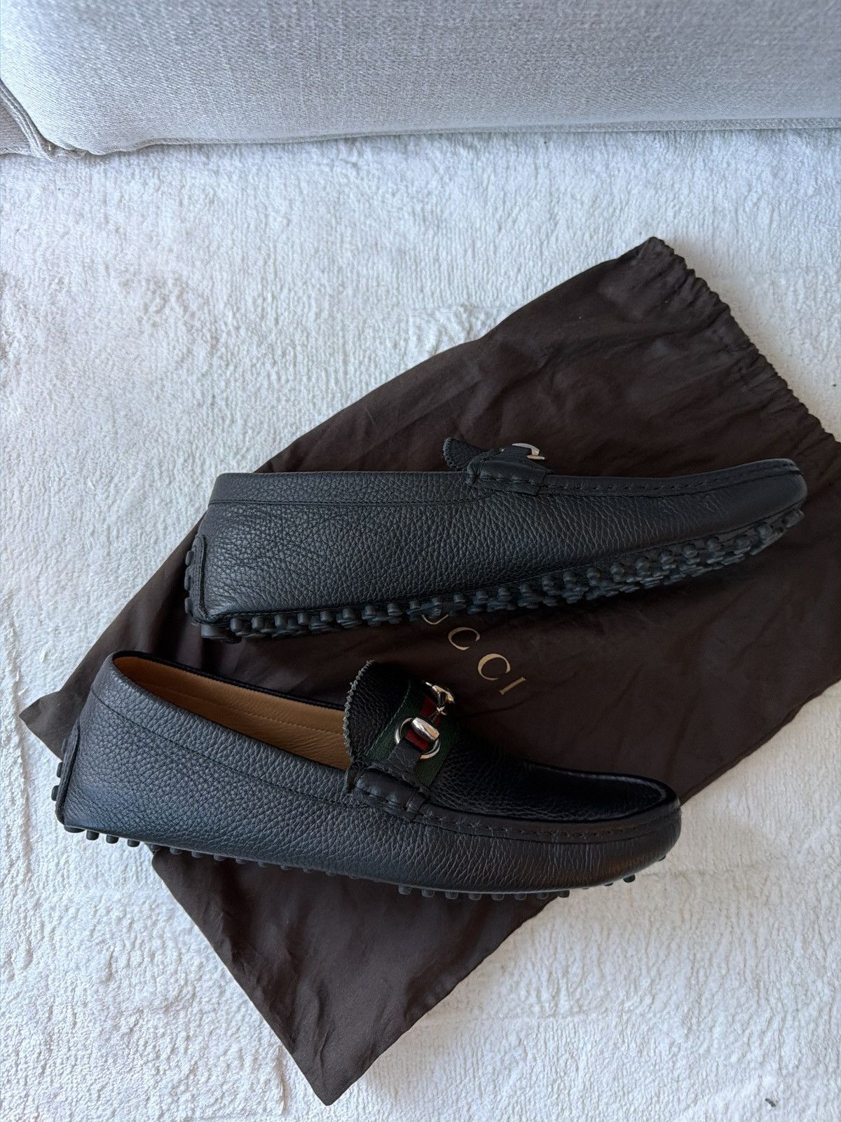 Gucci Gucci driving loafer Mint Condition Size US 8 / EU 41 - 10 Thumbnail