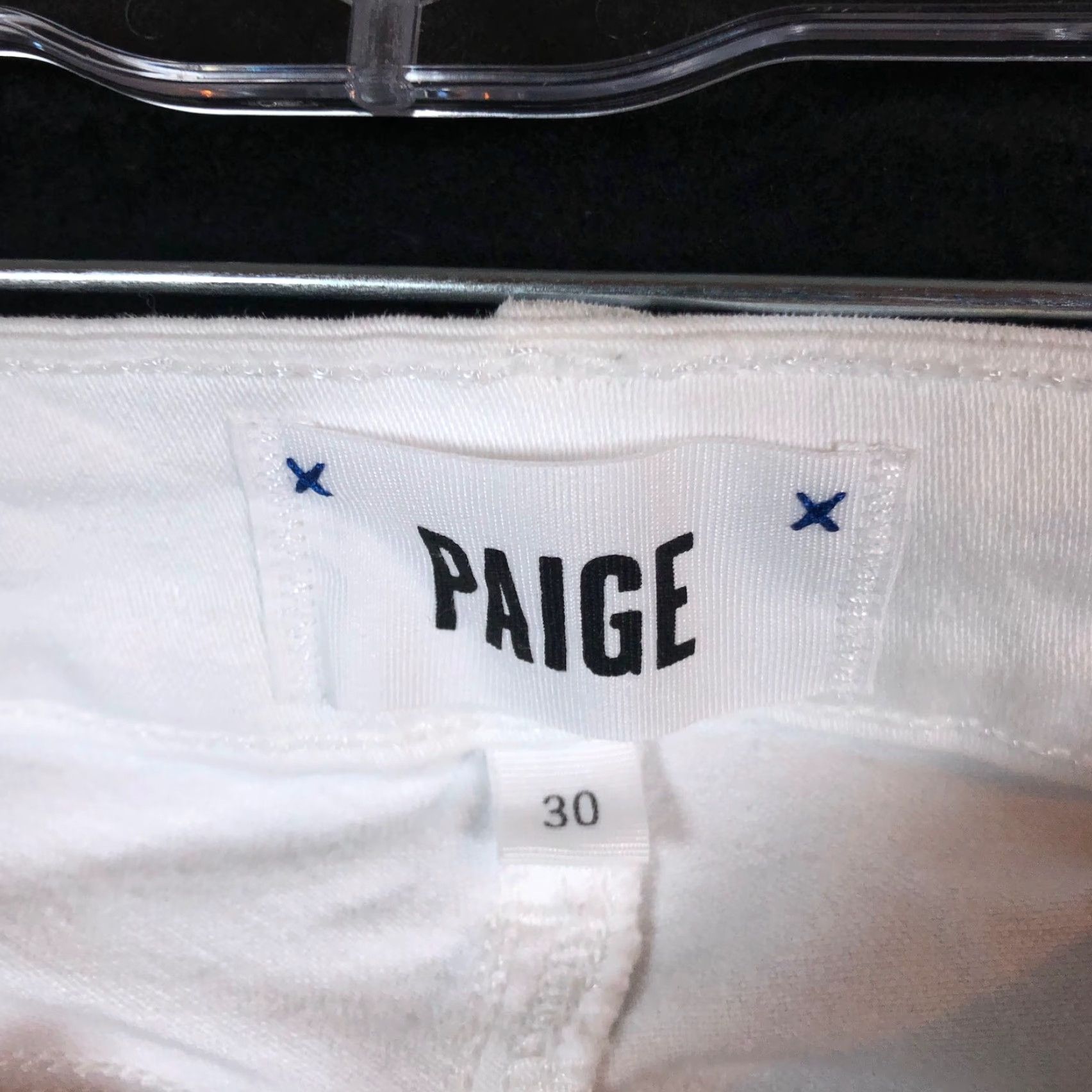 Paige VINTAGE Paige Womens Jeans White Denim Verdugo Ankle Mid Rise Stretch 30 Size 30" / US 8 / IT 44 - 4 Thumbnail