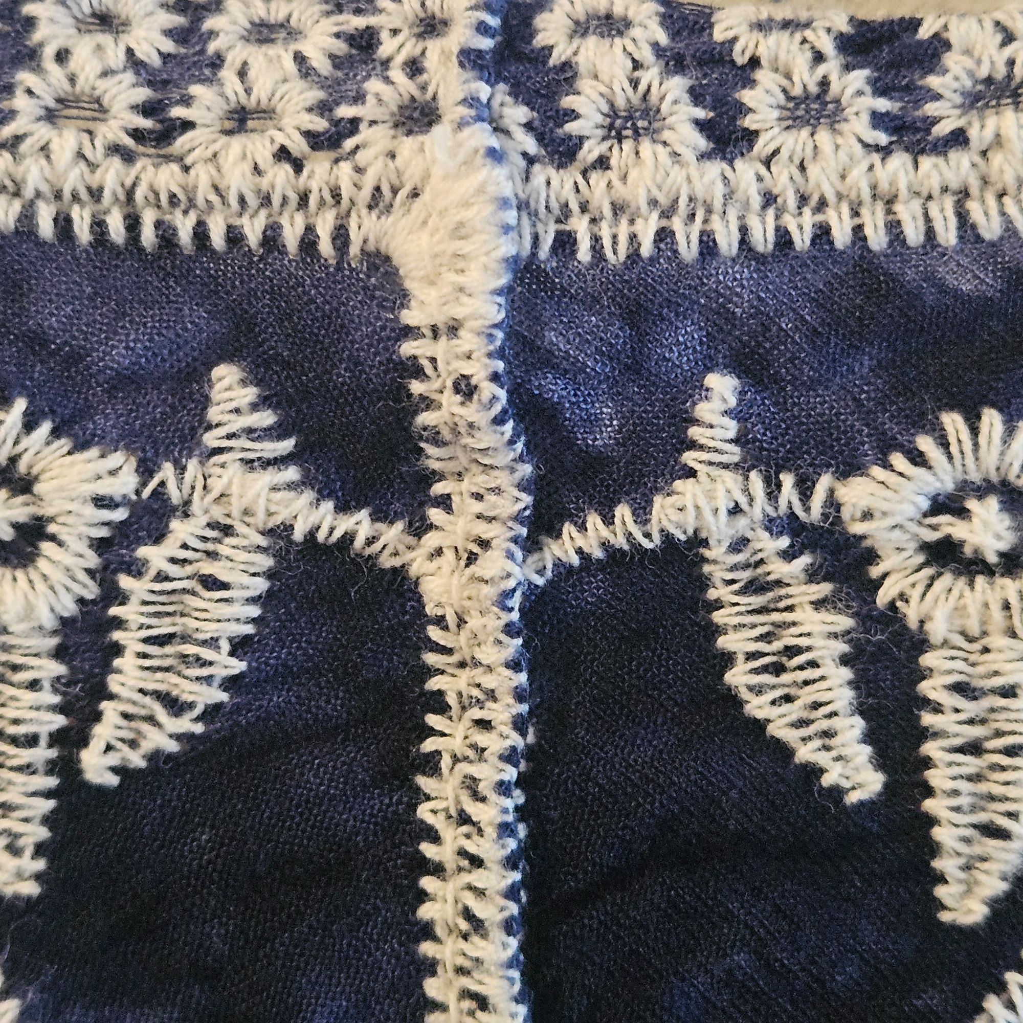 Other Blue & White Embroidered Tie-Front Kimono Cardigan One Size Size M / US 6-8 / IT 42-44 - 6 Thumbnail