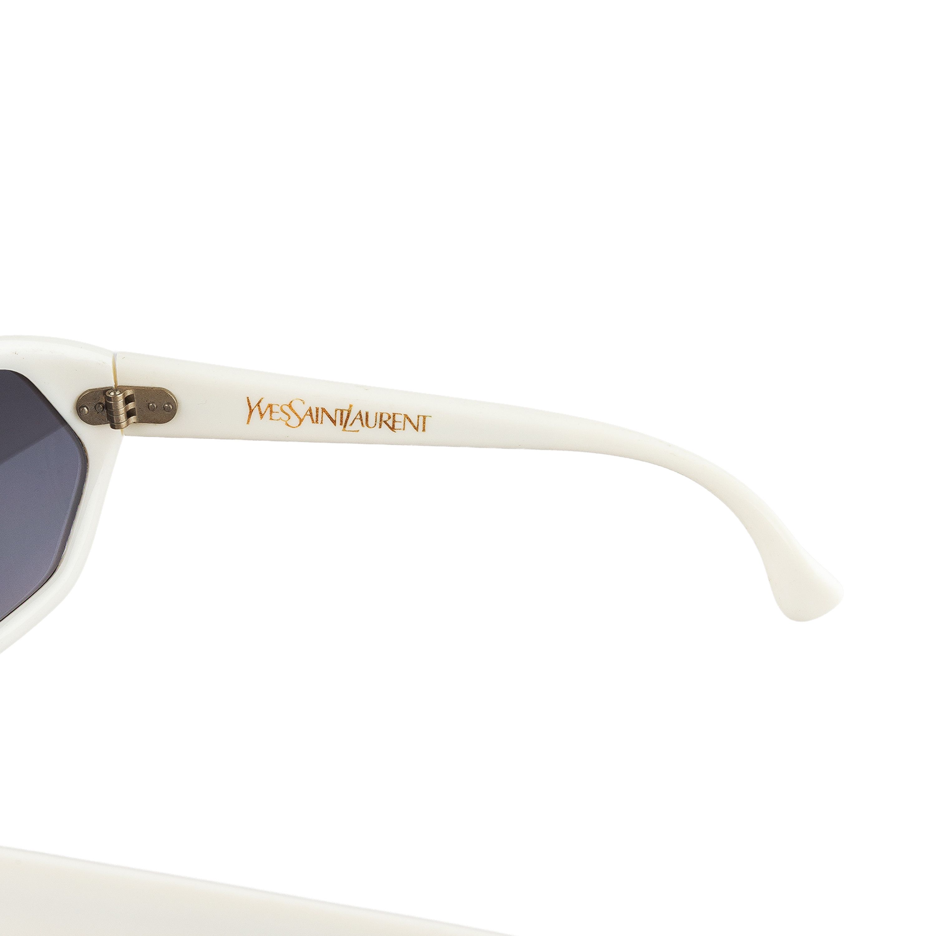Yves Saint Laurent YSL Yves Saint Laurent RARE 80's Ivory Sunglasses Size ONE SIZE - 8 Thumbnail