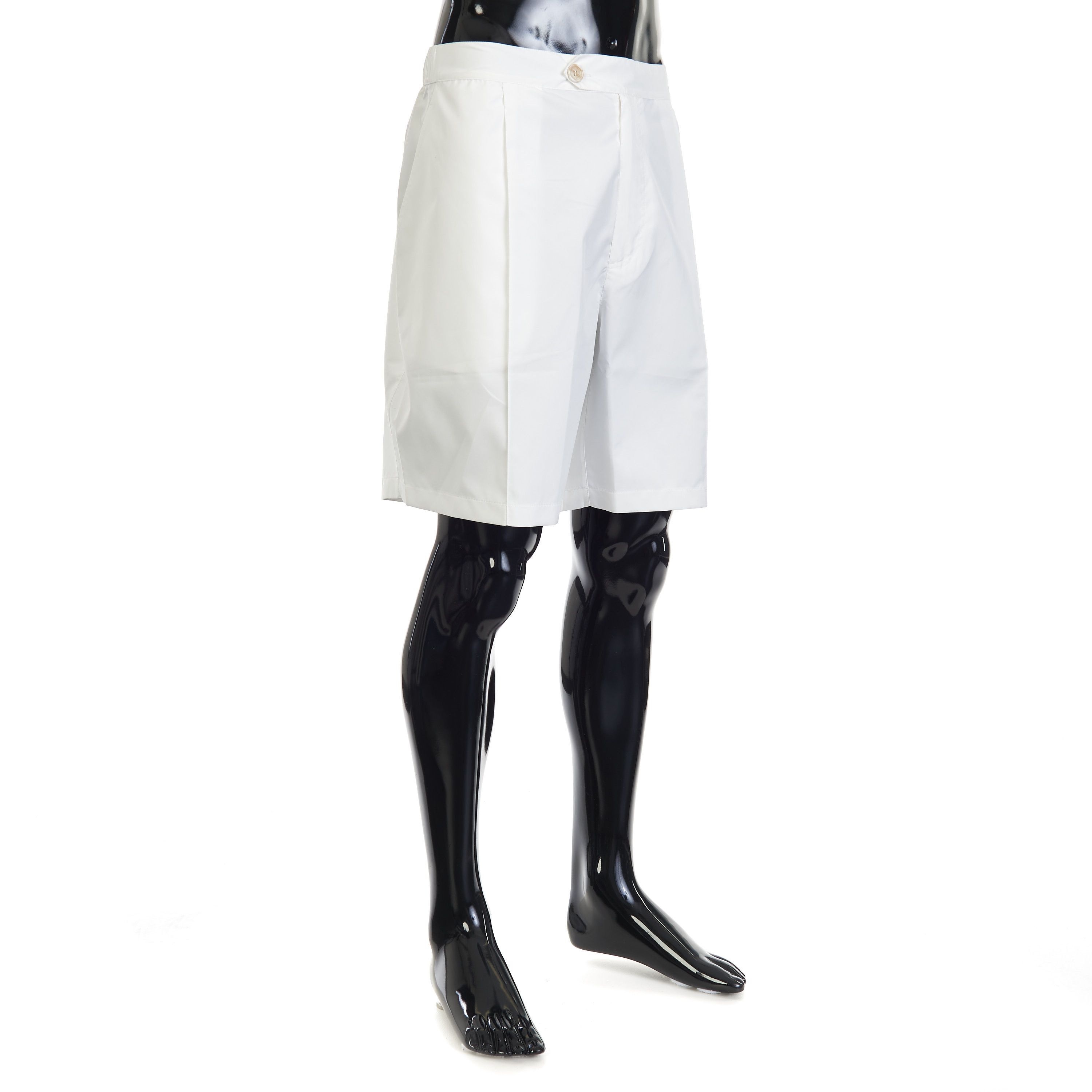 Brunello Cucinelli White Comfort Nylon Bermuda Shorts - Logo Size 3XL Size US 42 / EU 58 - 3 Thumbnail
