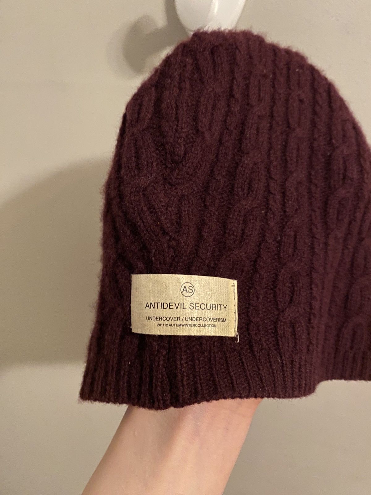 Undercover 11aw antidevil security wool cashmere beanie Size ONE SIZE - 6 Thumbnail