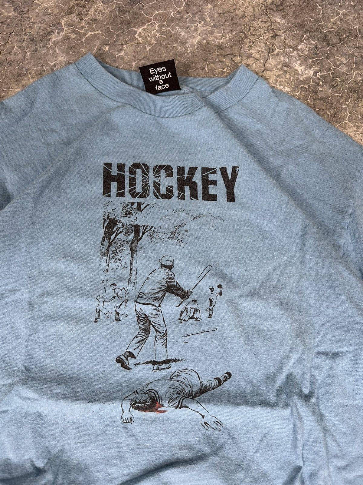 NHL Extremely Rare Hockey/Eyes without a face Japan tee Size US M / EU 48-50 / 2 - 2 Thumbnail