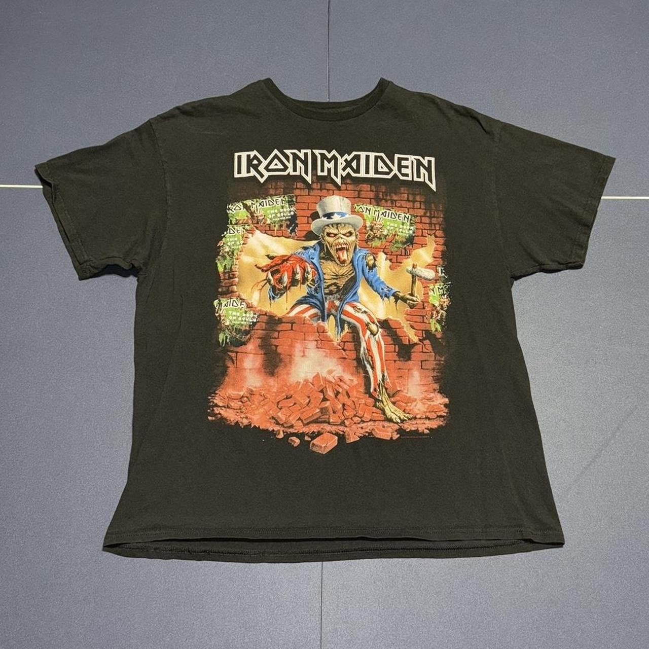 Iron Maiden × Vintage Iron Maiden The Book Of Souls US Tour 2017 T-Shirt Size US XL / EU 56 / 4 - 1 Thumbnail