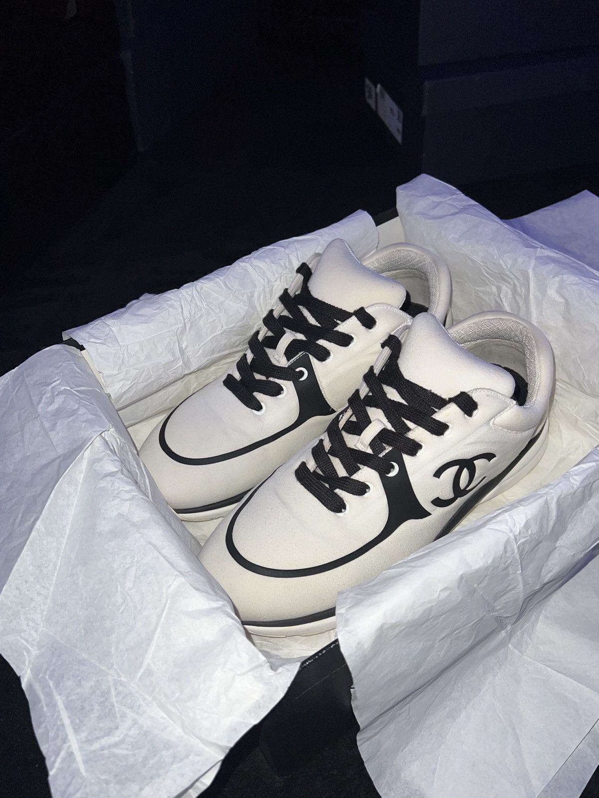 Chanel Chanel CC Trainer “White/Black” Size US 11 / EU 44 - 11 Thumbnail