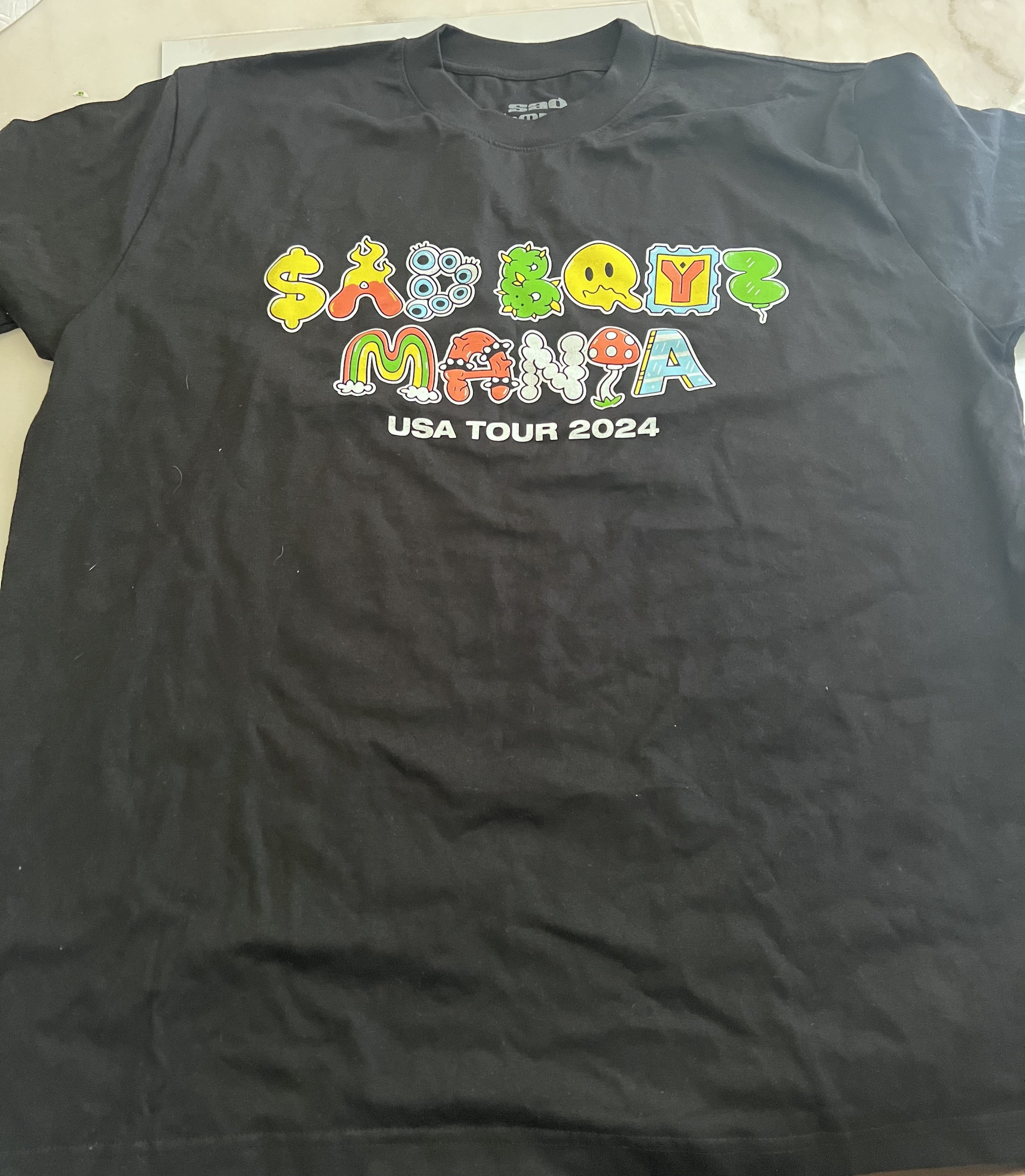 Sad Boys New Sad Boyz Mania Tour T-shirt USA Tour 2024 Size XXL Black Size US XXL / EU 58 / 5 - 1 Thumbnail